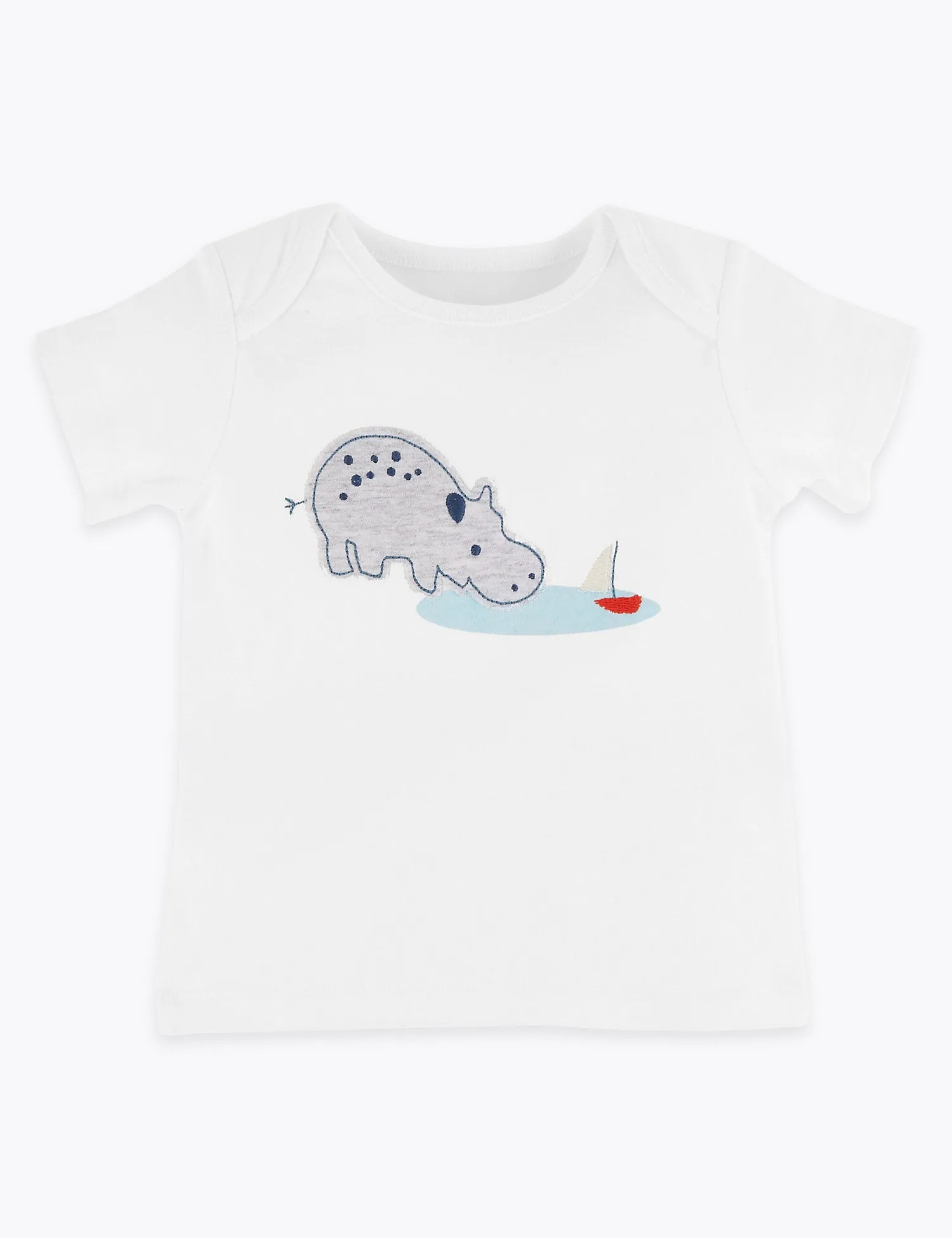 2 Piece Cotton Hippo Outift