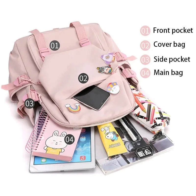 3-Piece Set: Pokemon Backpack School Bookbags