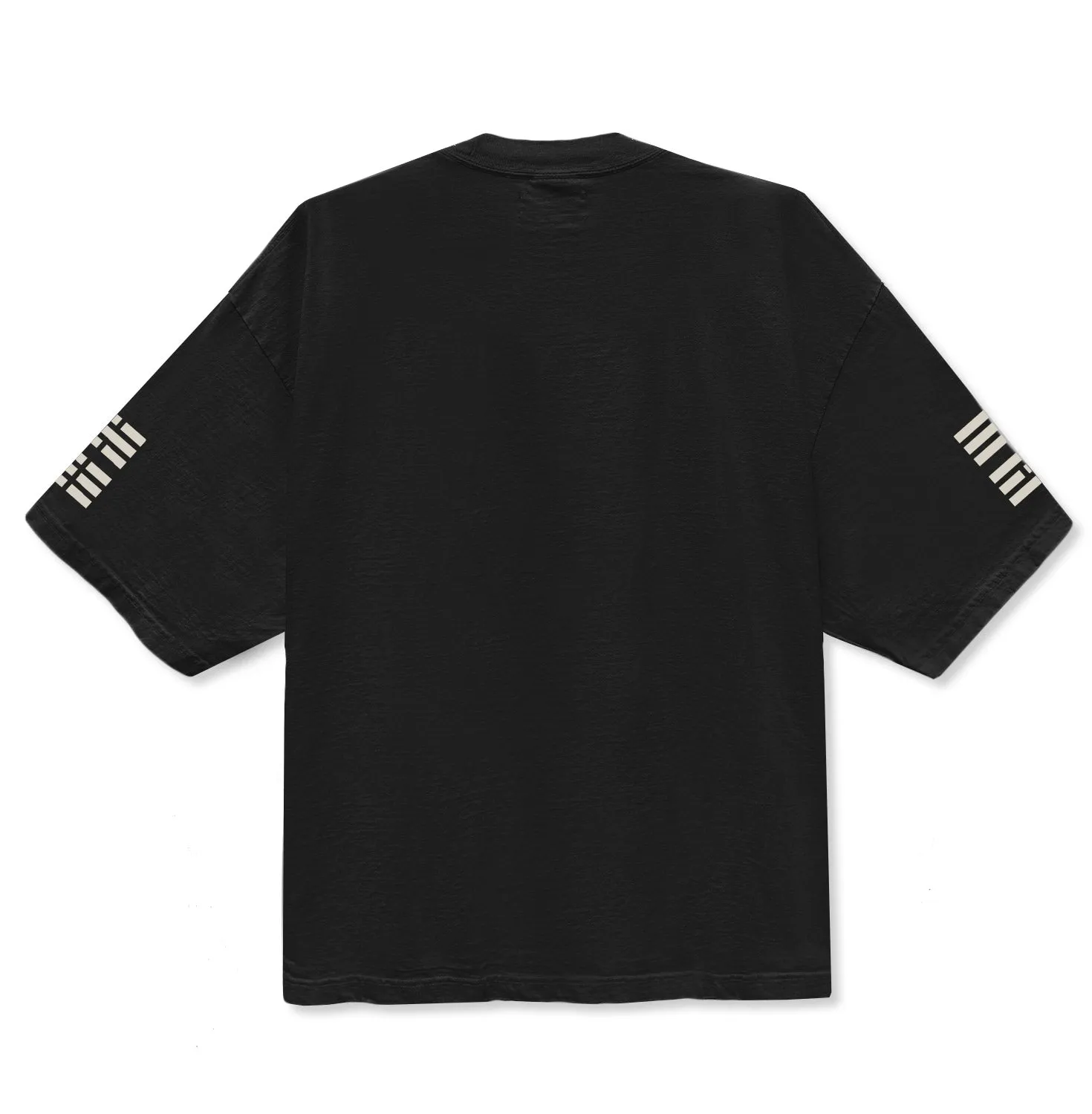 3456 TRIGRAM DROP SHOULDER TEE (BLACK)