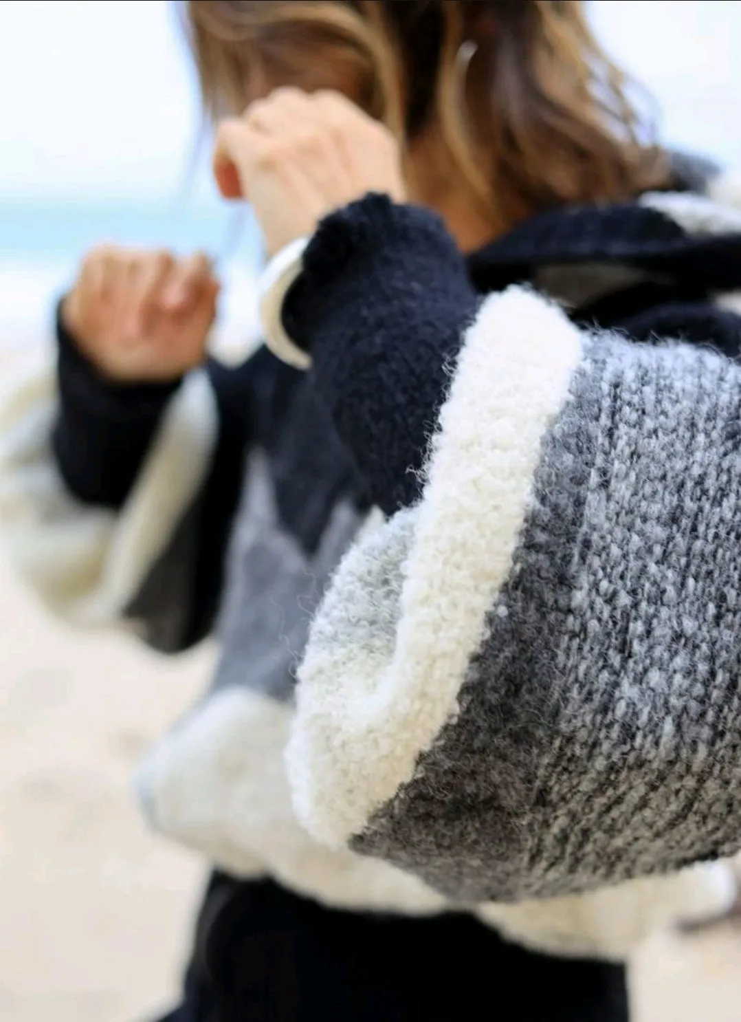 alpaca zip up mesh bomber cardi - greys