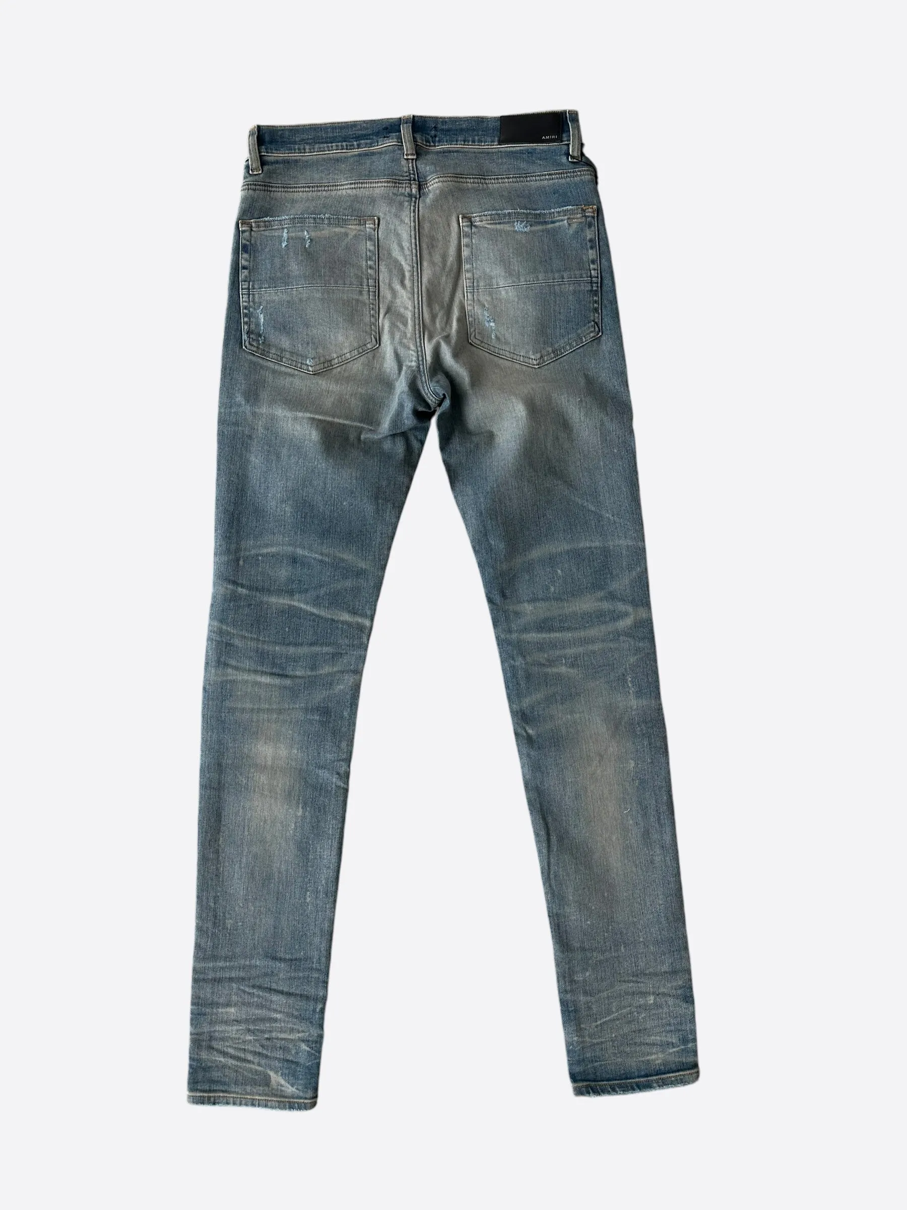 Amiri Clay Indigo & Orange MX1 Jeans