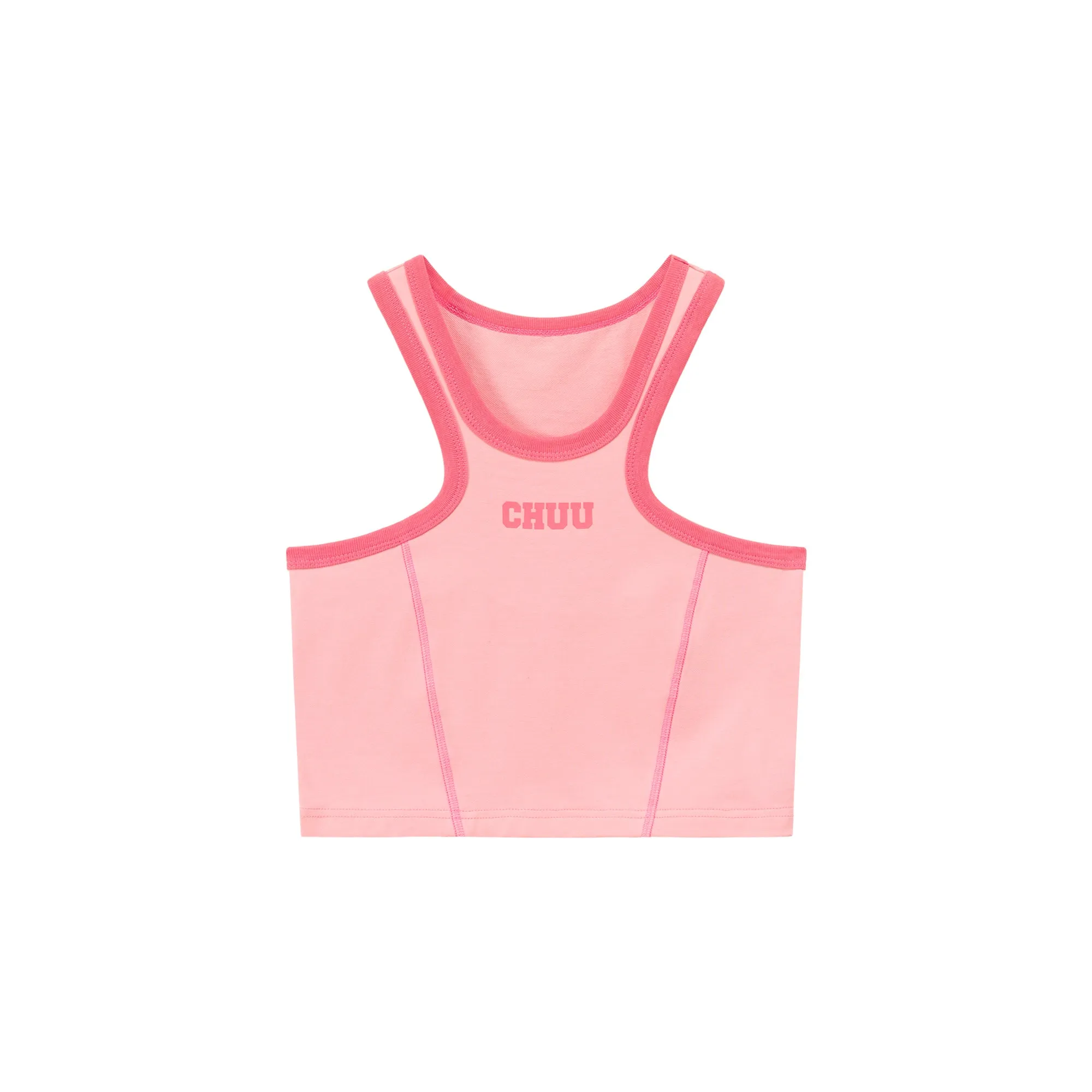 Back Split Cropped Sleeveless Top