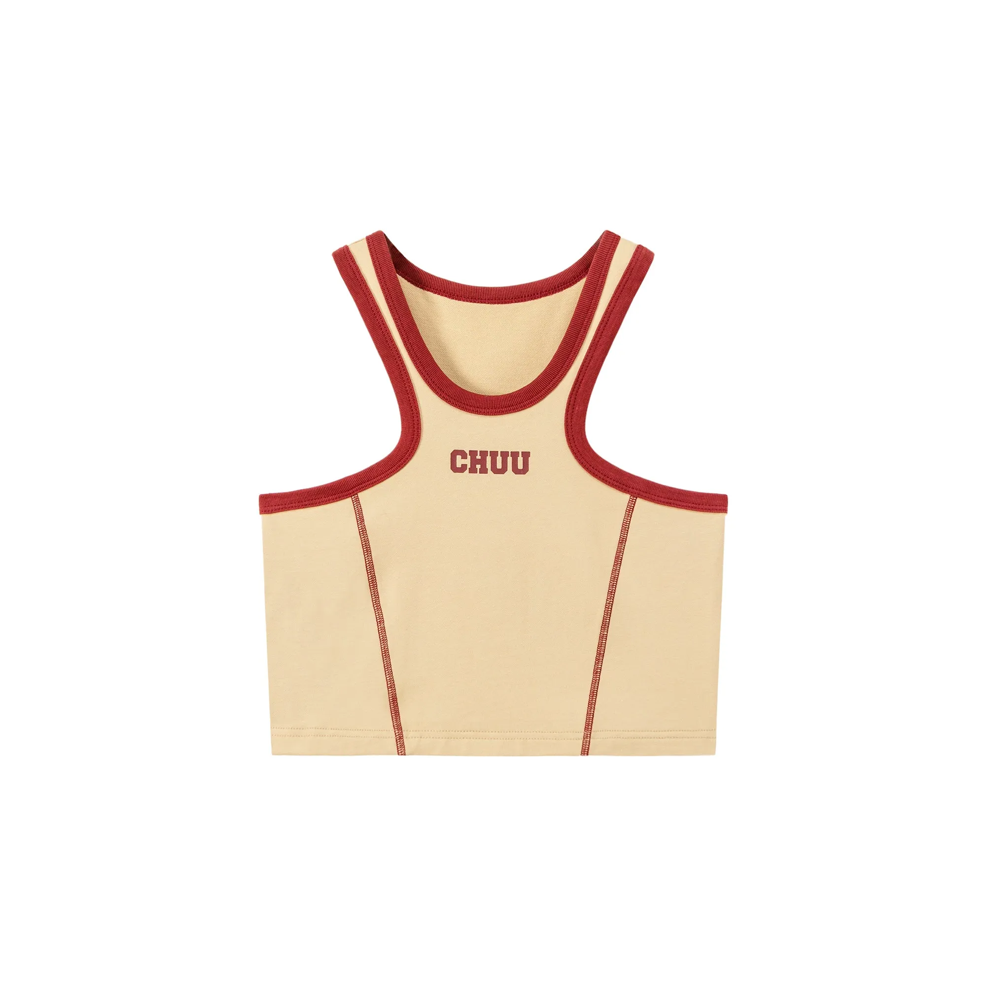 Back Split Cropped Sleeveless Top