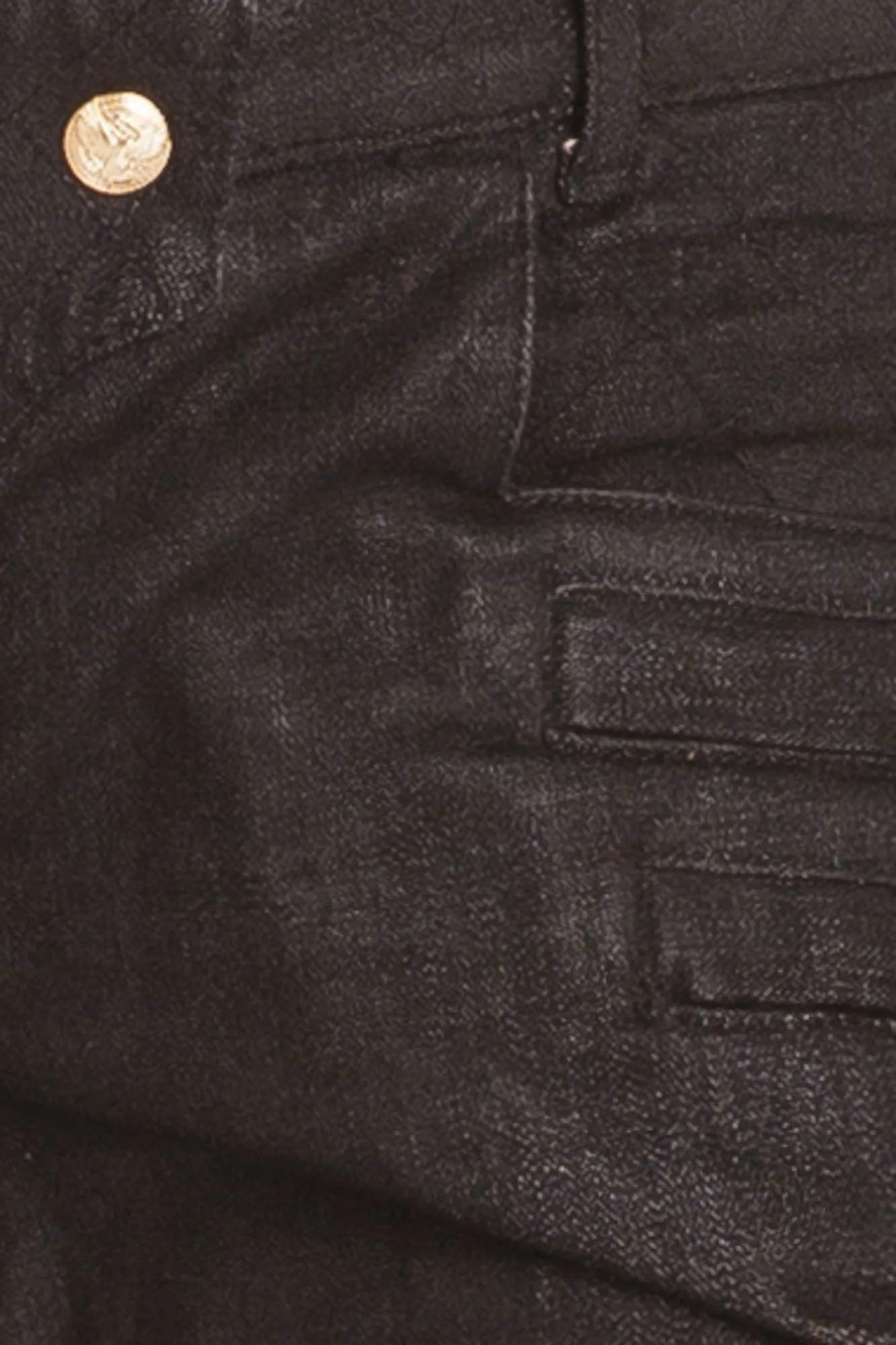 Balmain - Black Skinny Moto Style Jeans - FR 40