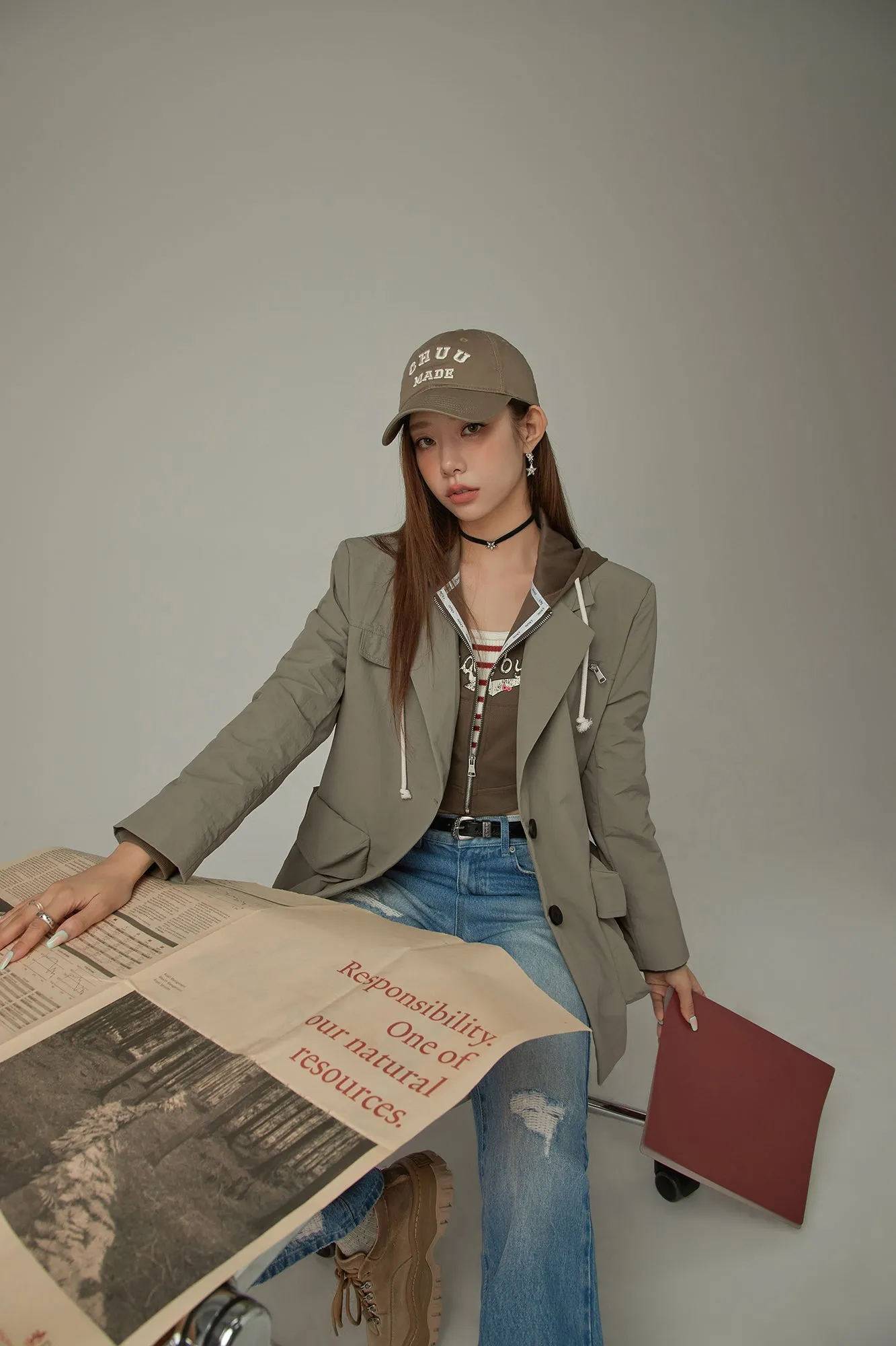 Big Pocket Boxy Jacket