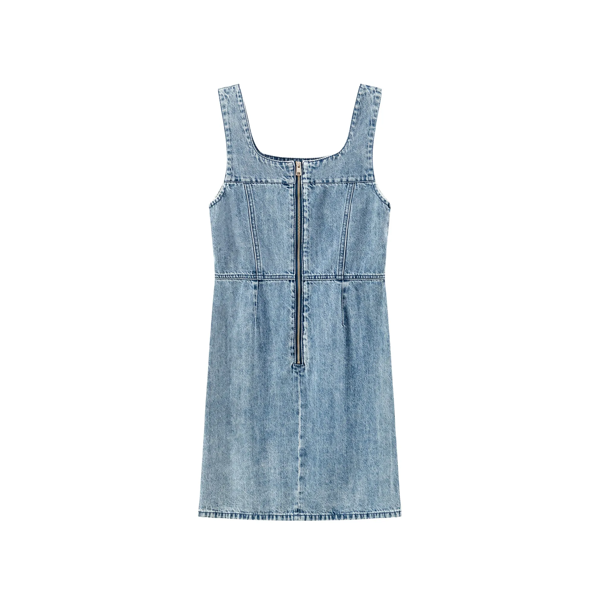 Birds Print H-Line Mini Dress