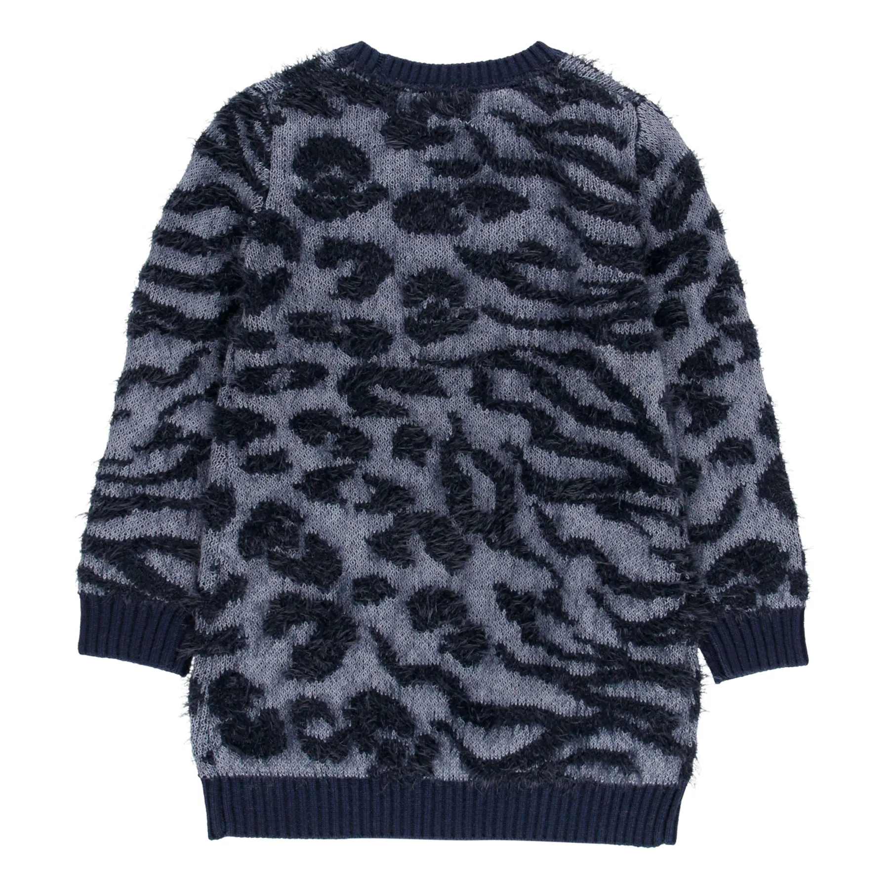BOBOLI Leopard Knit Sweater Dress