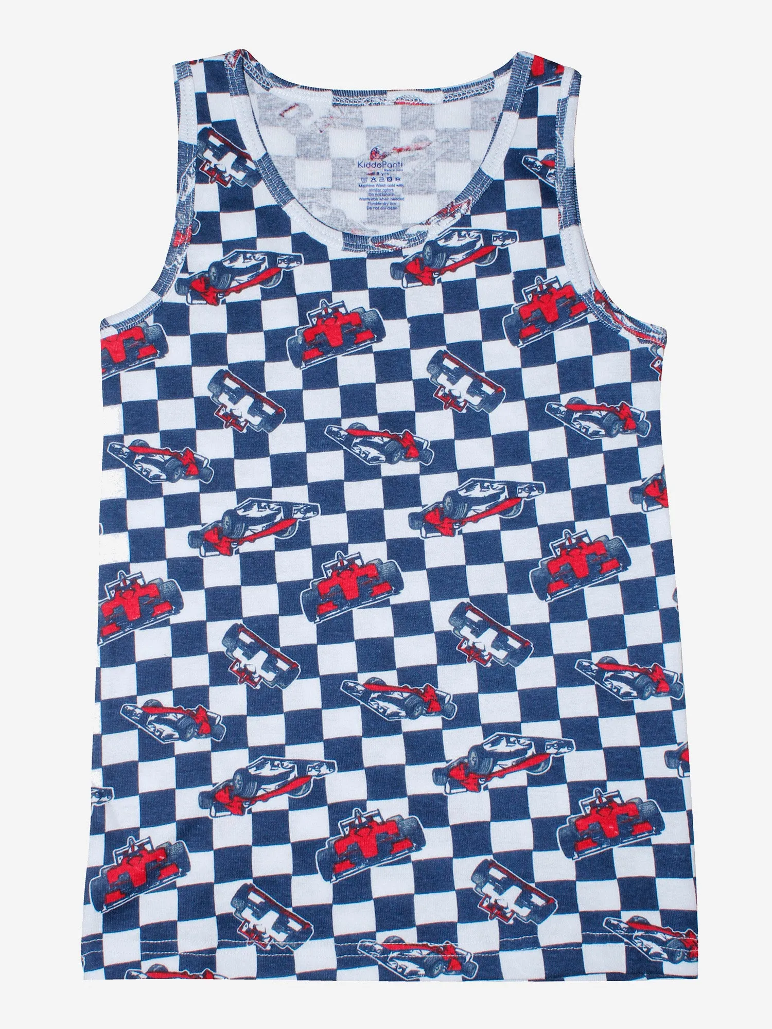 Boys Printed Vest With Basic Shorts Set