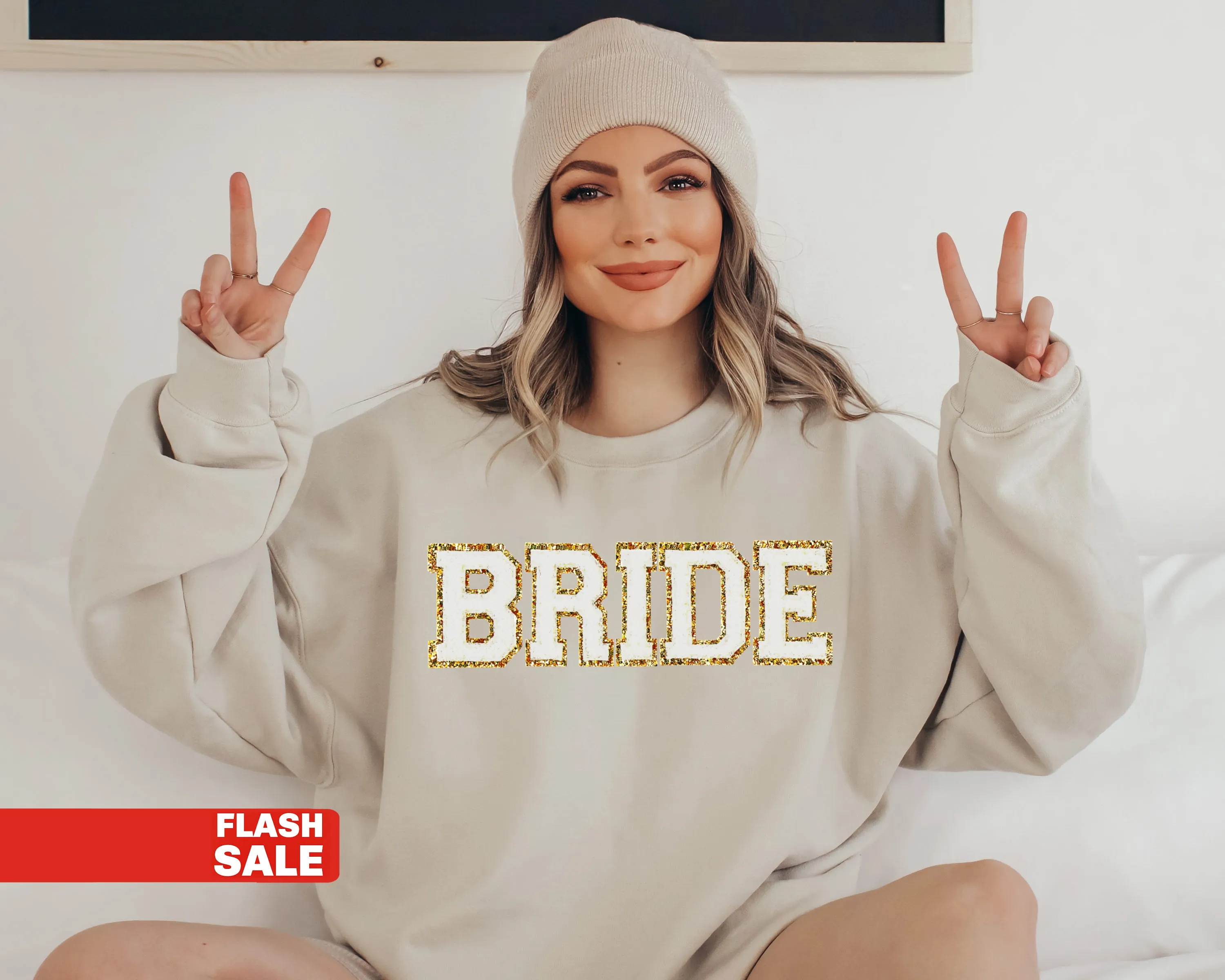 BRIDE Letter Patch Sweatshirt