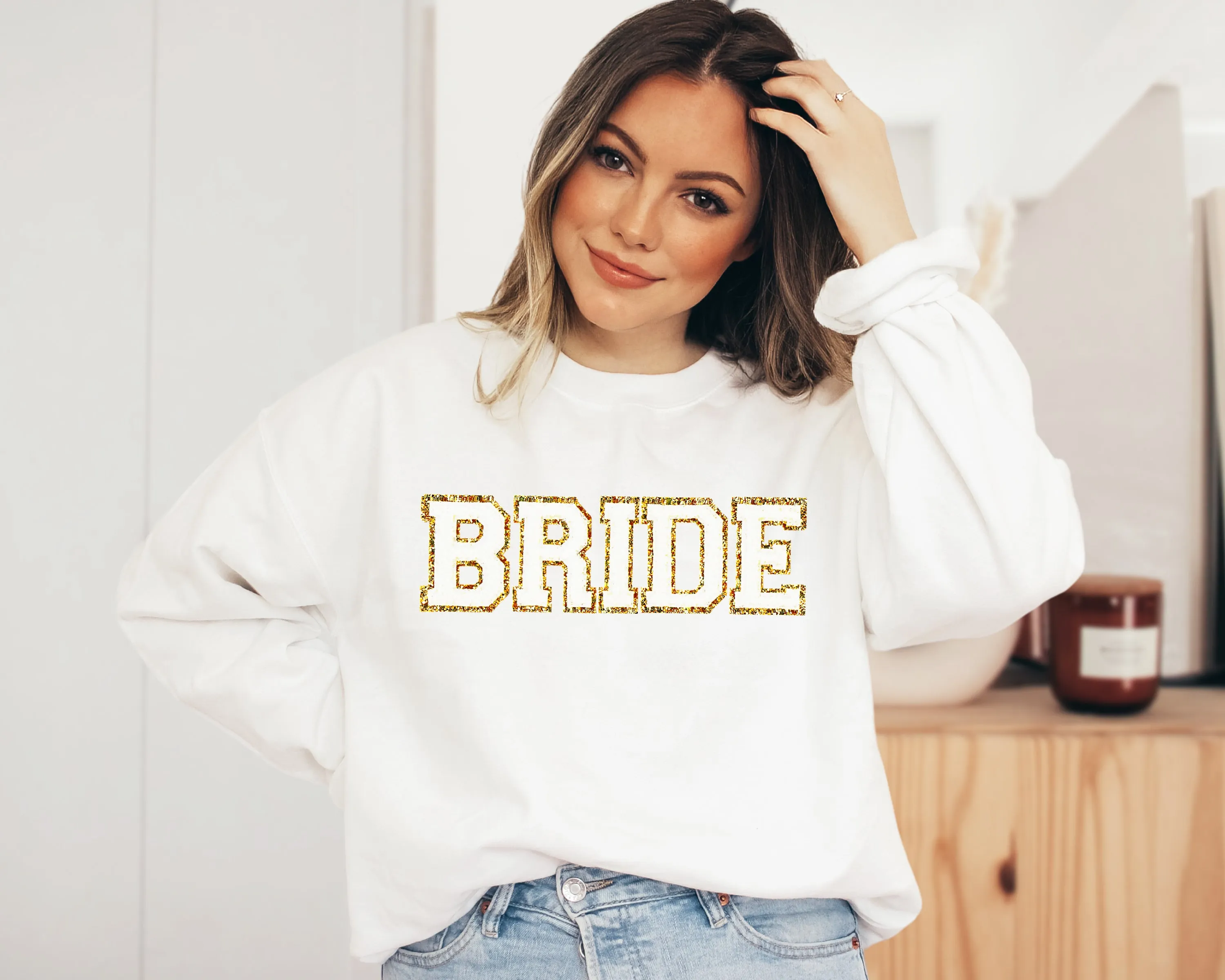 BRIDE Letter Patch Sweatshirt