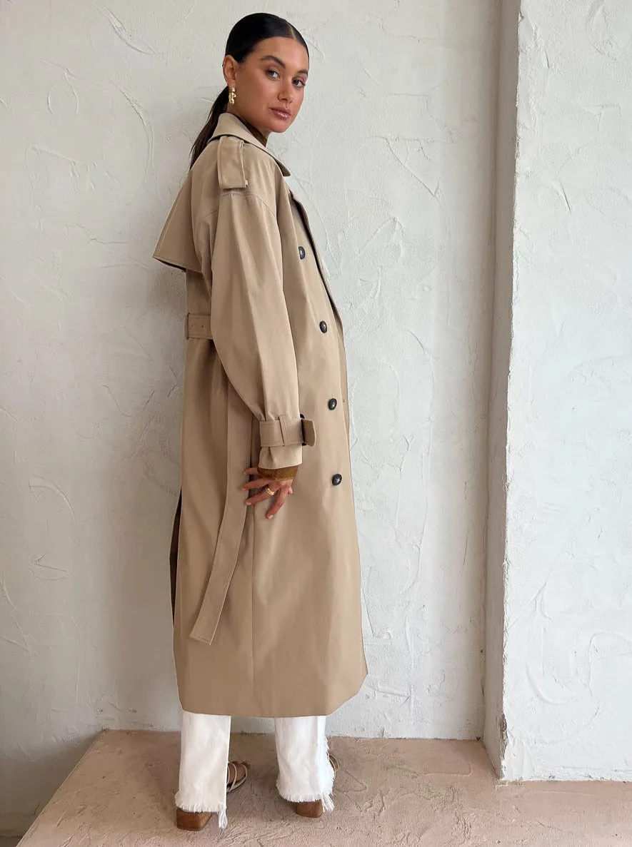 Camilla and Marc Evans Trench Coat in Sand