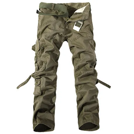 Causal Pockets Design Outdoor Cotton Men's Cargo Pants