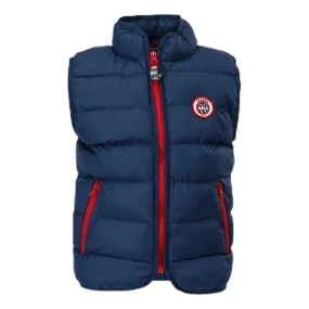 Caya Solid Waistcoat Blue/Red