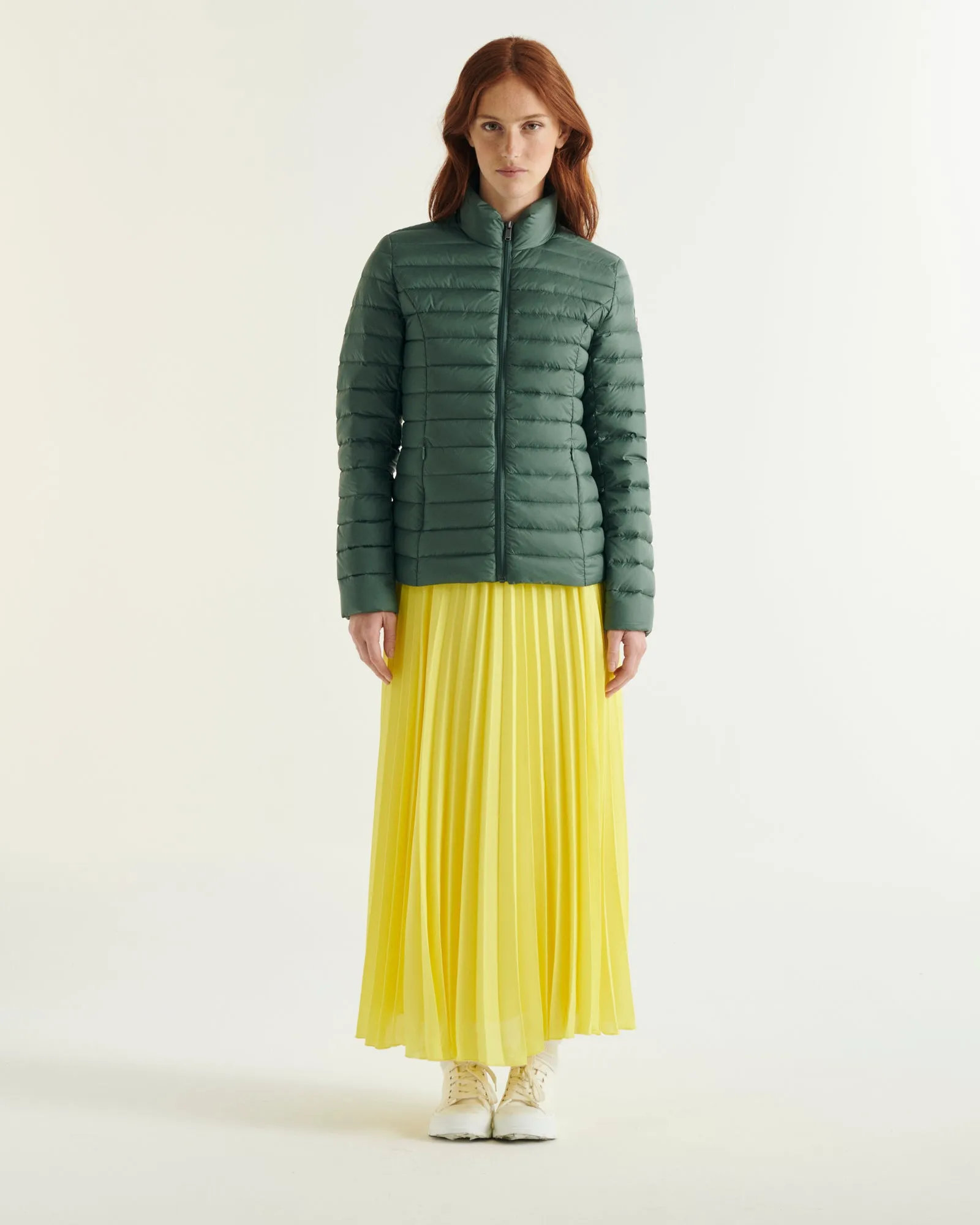 Celadon green Cha lightweight puffer jacket