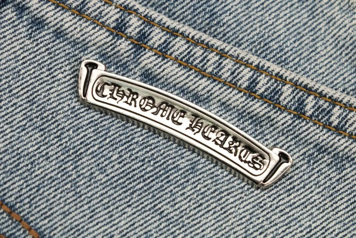 CHROME HEARTS 21FW DENIM CROSS *LIGHT BLUE/BLACK*