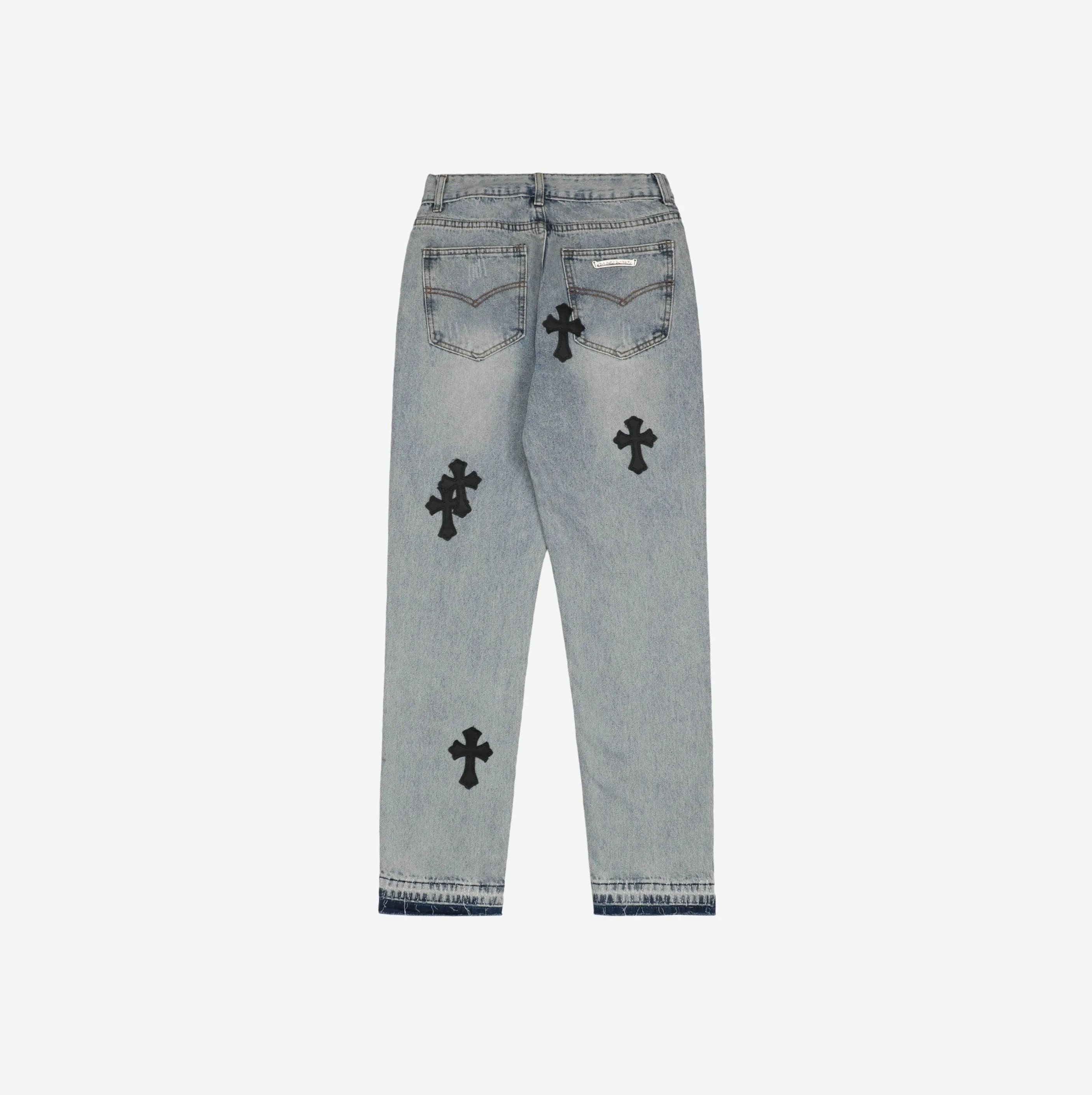 CHROME HEARTS 21FW DENIM CROSS *LIGHT BLUE/BLACK*