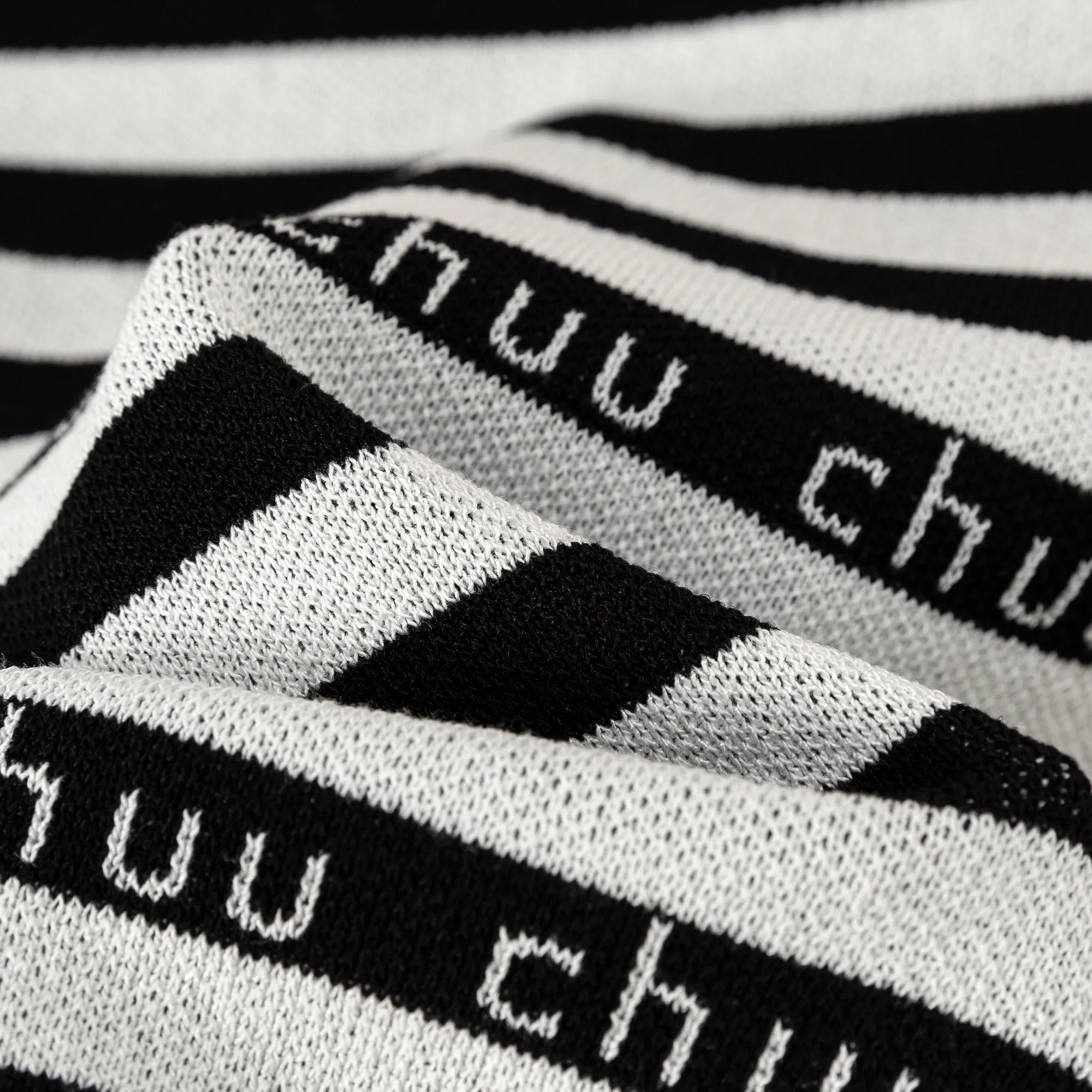 Color Banded String Chuu Lettering Striped Skirt