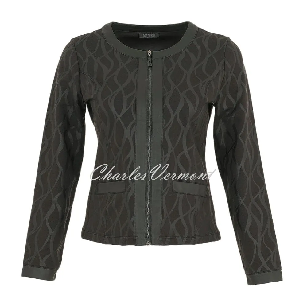 Chic Dolcezza Timeless Leather Zip Jacket - Style 74126
