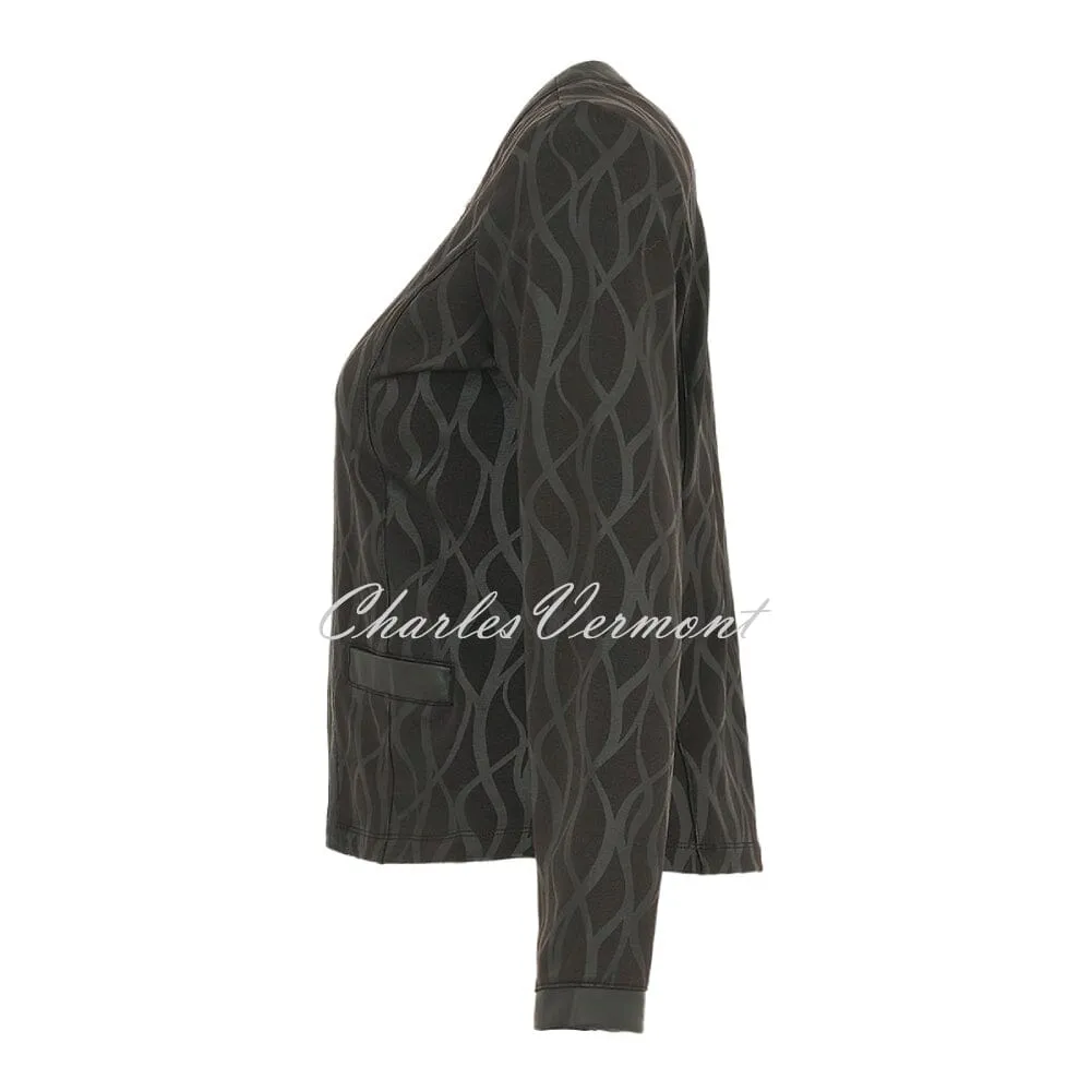 Chic Dolcezza Timeless Leather Zip Jacket - Style 74126