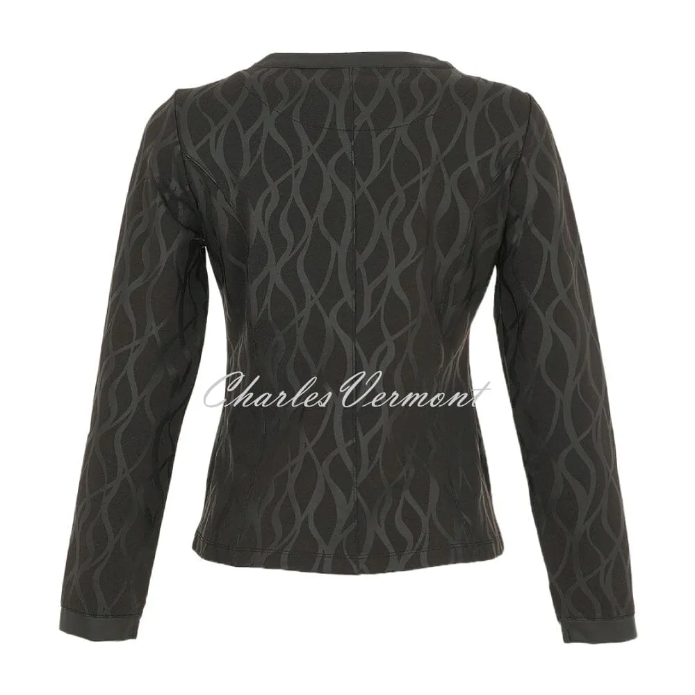 Chic Dolcezza Timeless Leather Zip Jacket - Style 74126