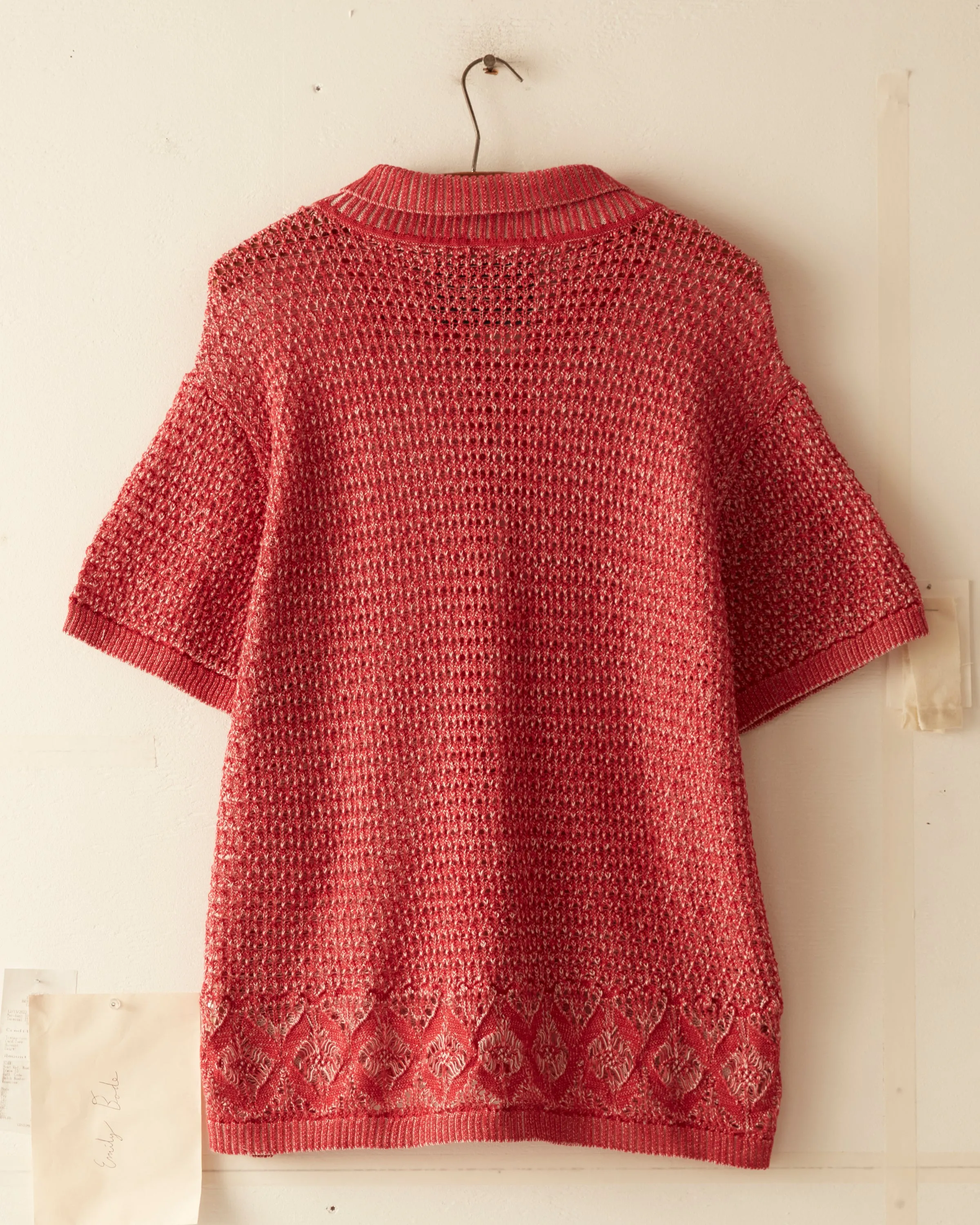 Duotone Lace Shirt - Red