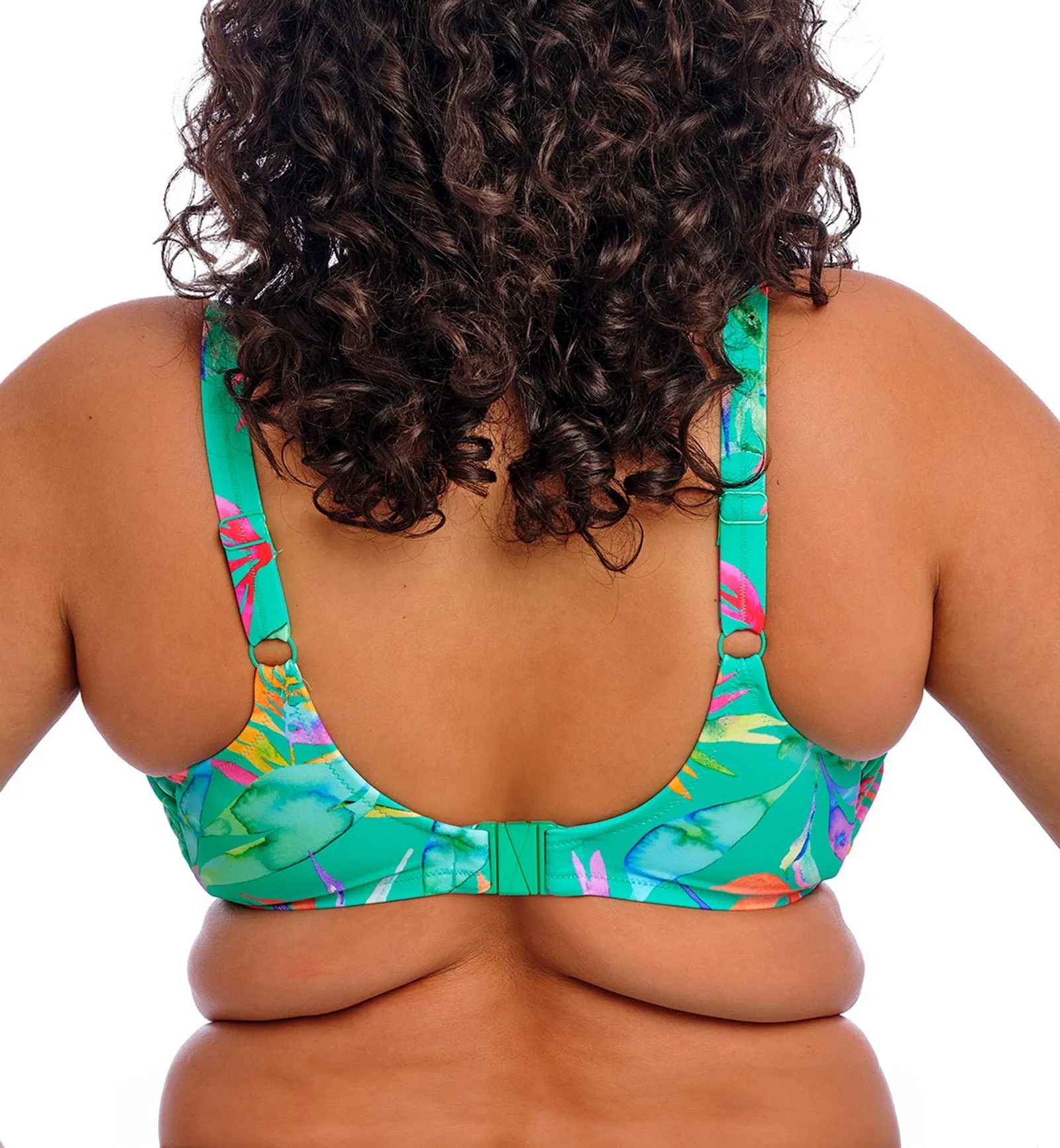 Elomi Toyama Tides Adjustable Crop Top Underwire Bikini (ES802206) - Jade