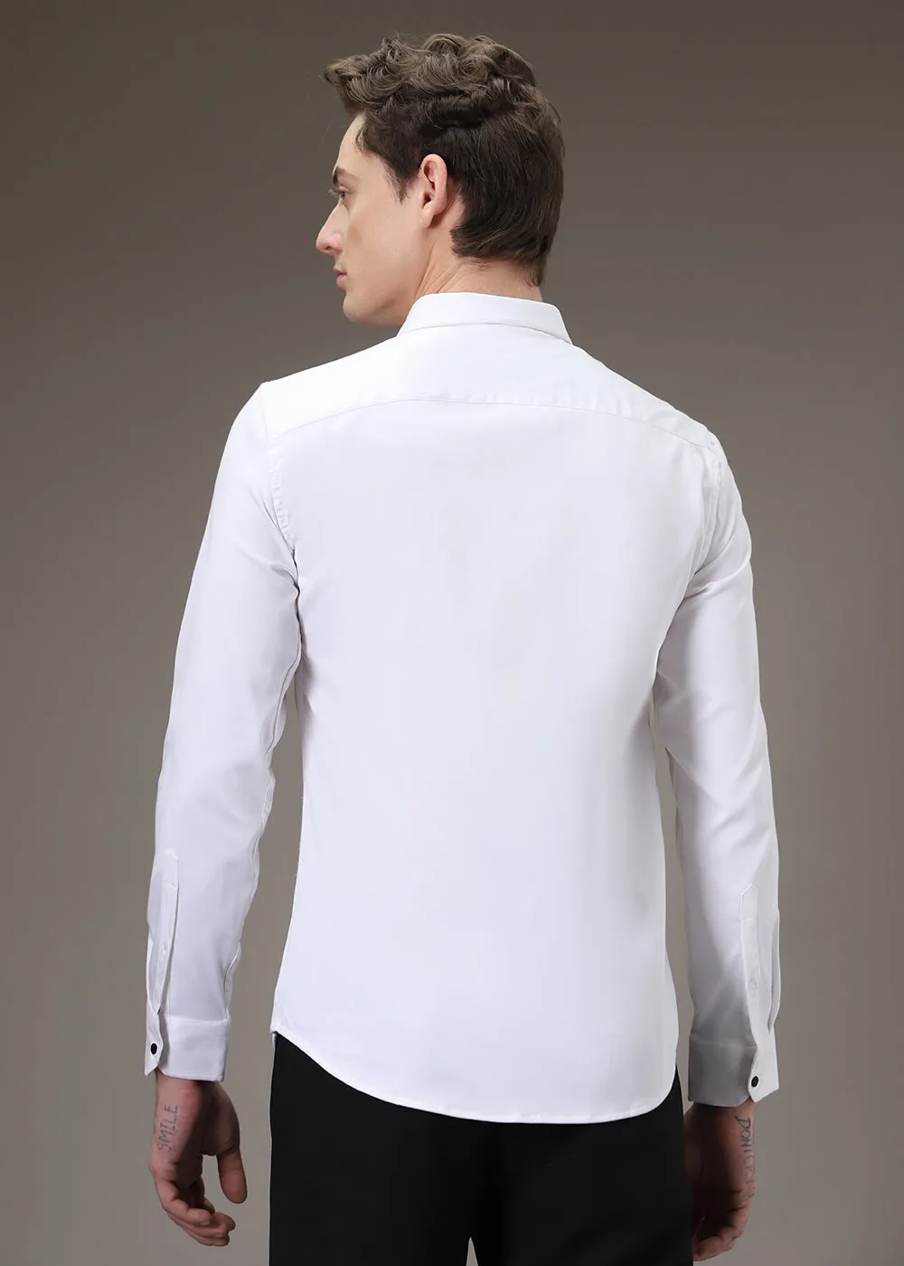 Flecked Sequenced Designer Shirt