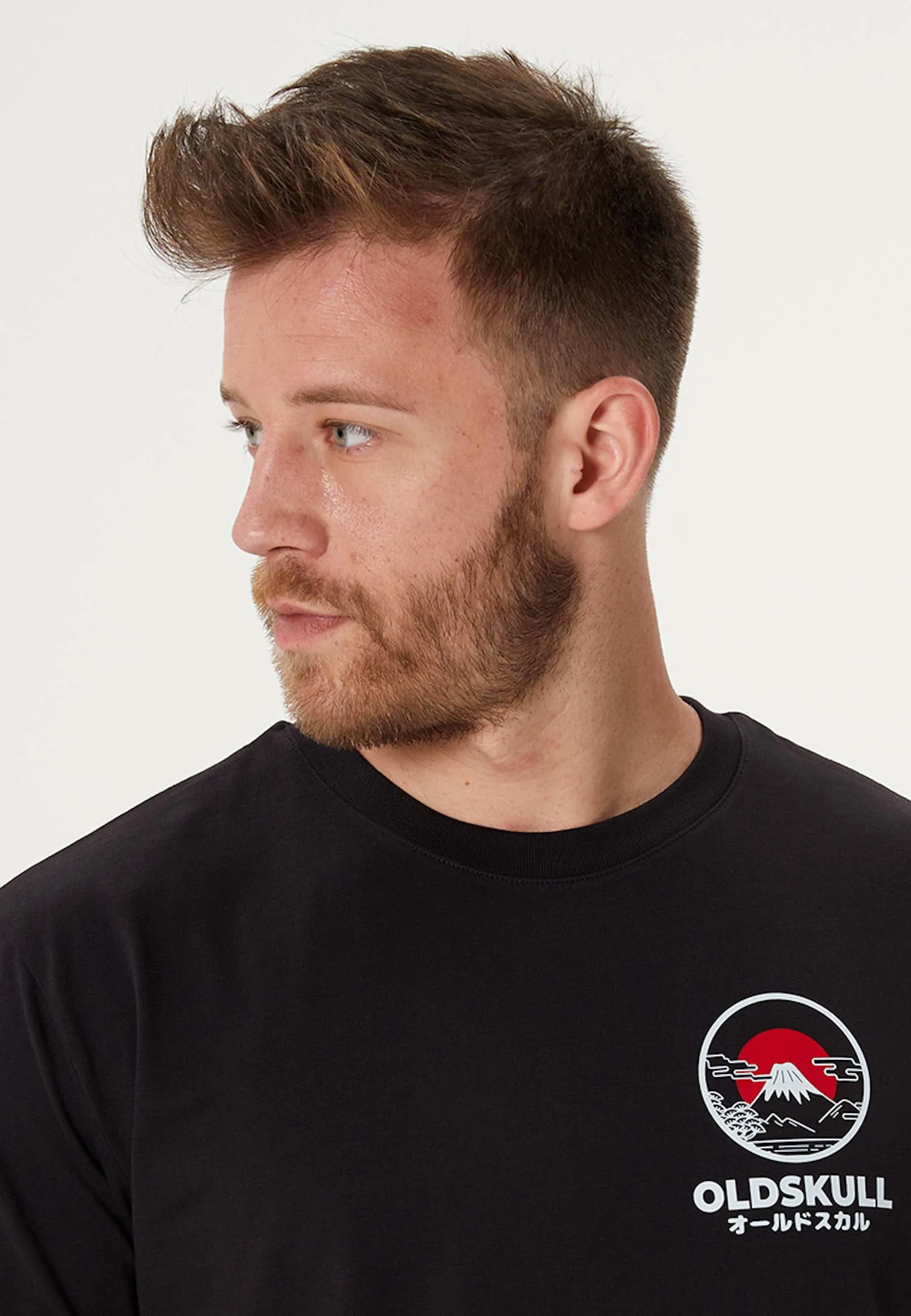 Fu-Tee-San Backprint Longsleeve T-Shirt Black