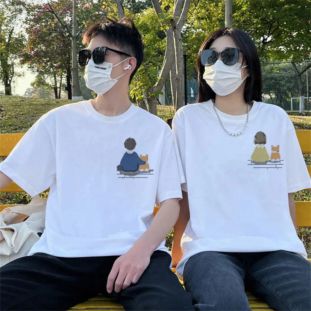Harajuku Cute Couple Shirts