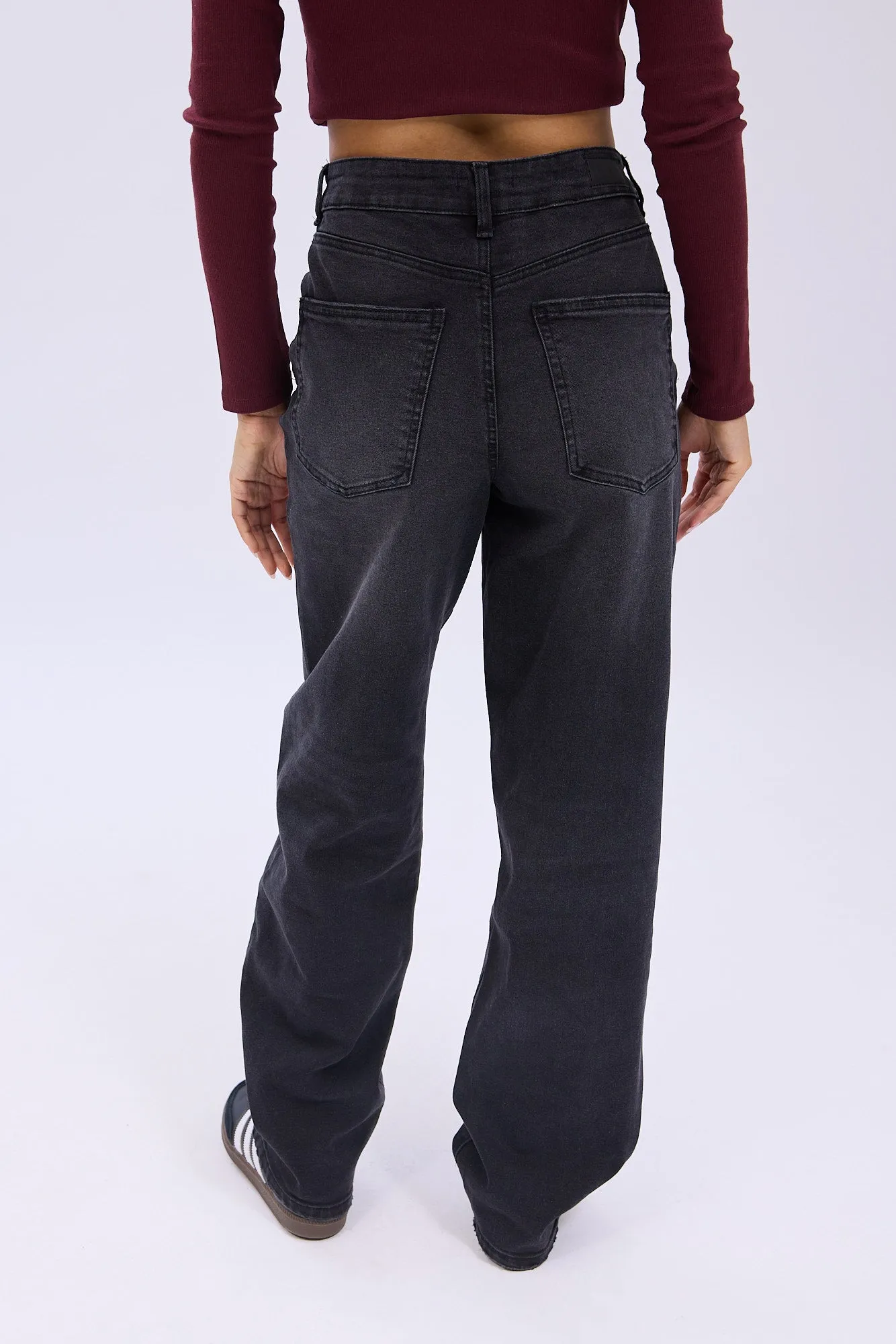High Rise Vintage Stretch Baggy Jeans