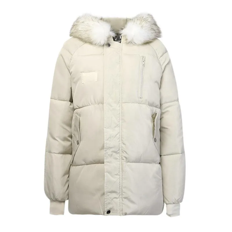 Hooded down fur