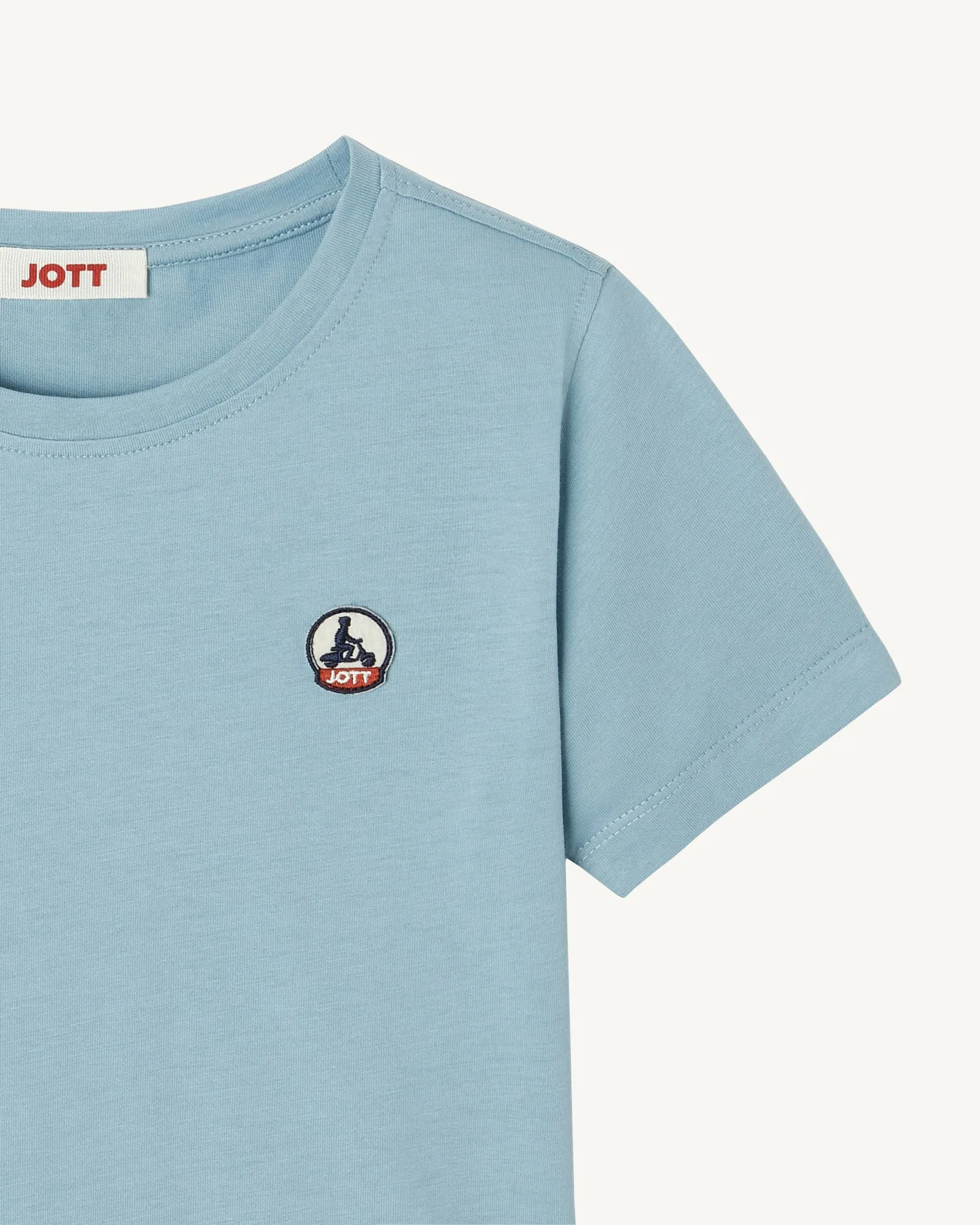 Iceberg blue Rio kid's crew-neck organic cotton T-shirt