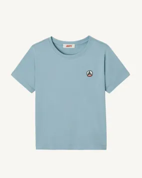 Iceberg blue Rio kid's crew-neck organic cotton T-shirt