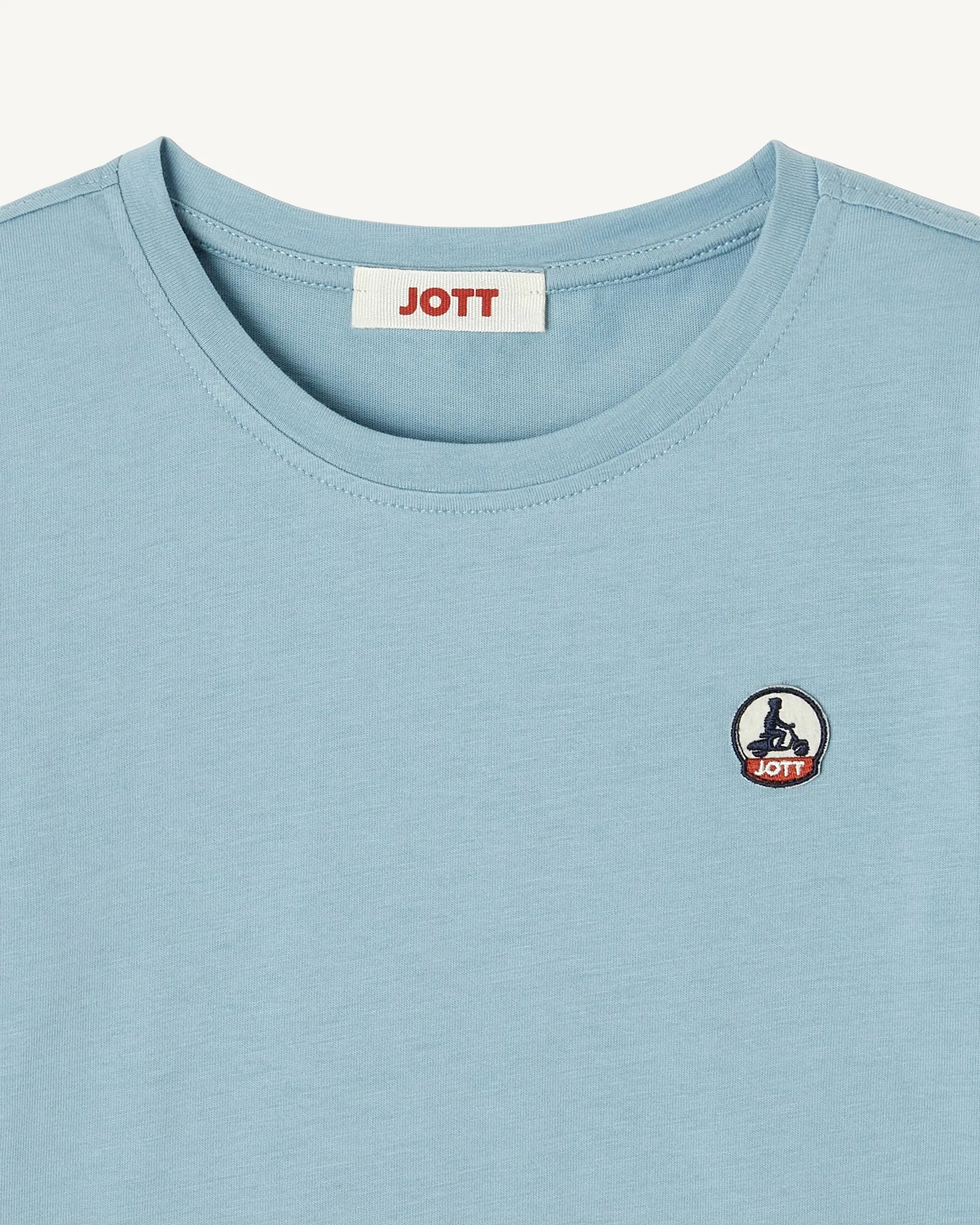Iceberg blue Rio kid's crew-neck organic cotton T-shirt