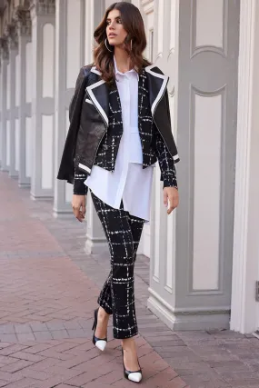 Joseph Ribkoff - 233909 Contrast Biker Jacket