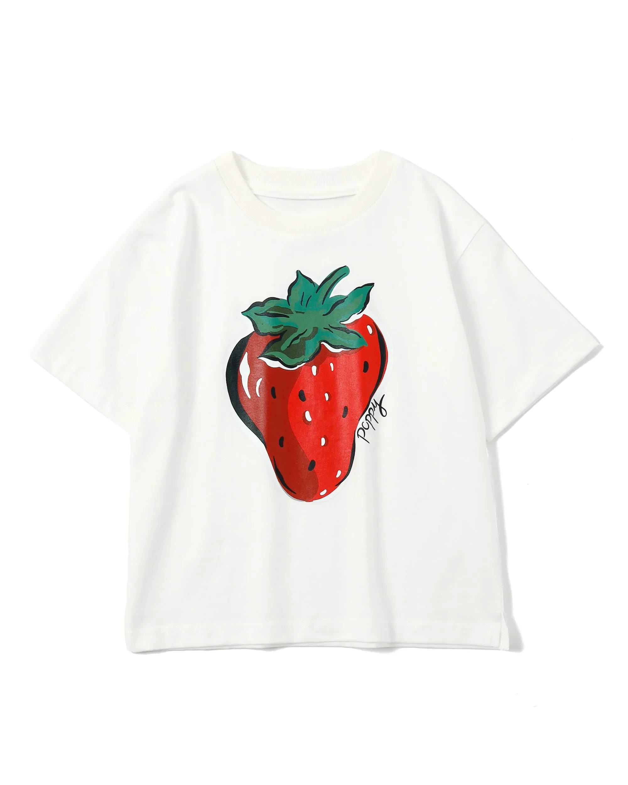 KIDS Strawberry printed T-shirts (White)