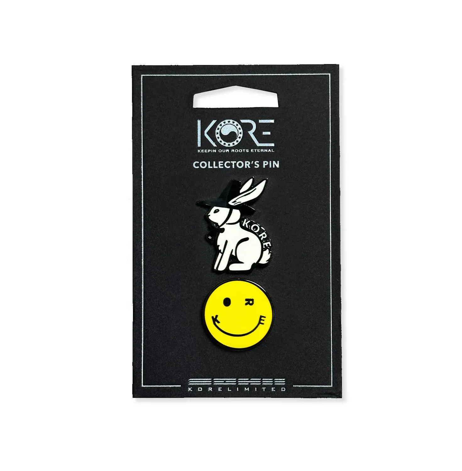 KOREAN TOKKI & SMILE IS GOOD DOUBLE PIN