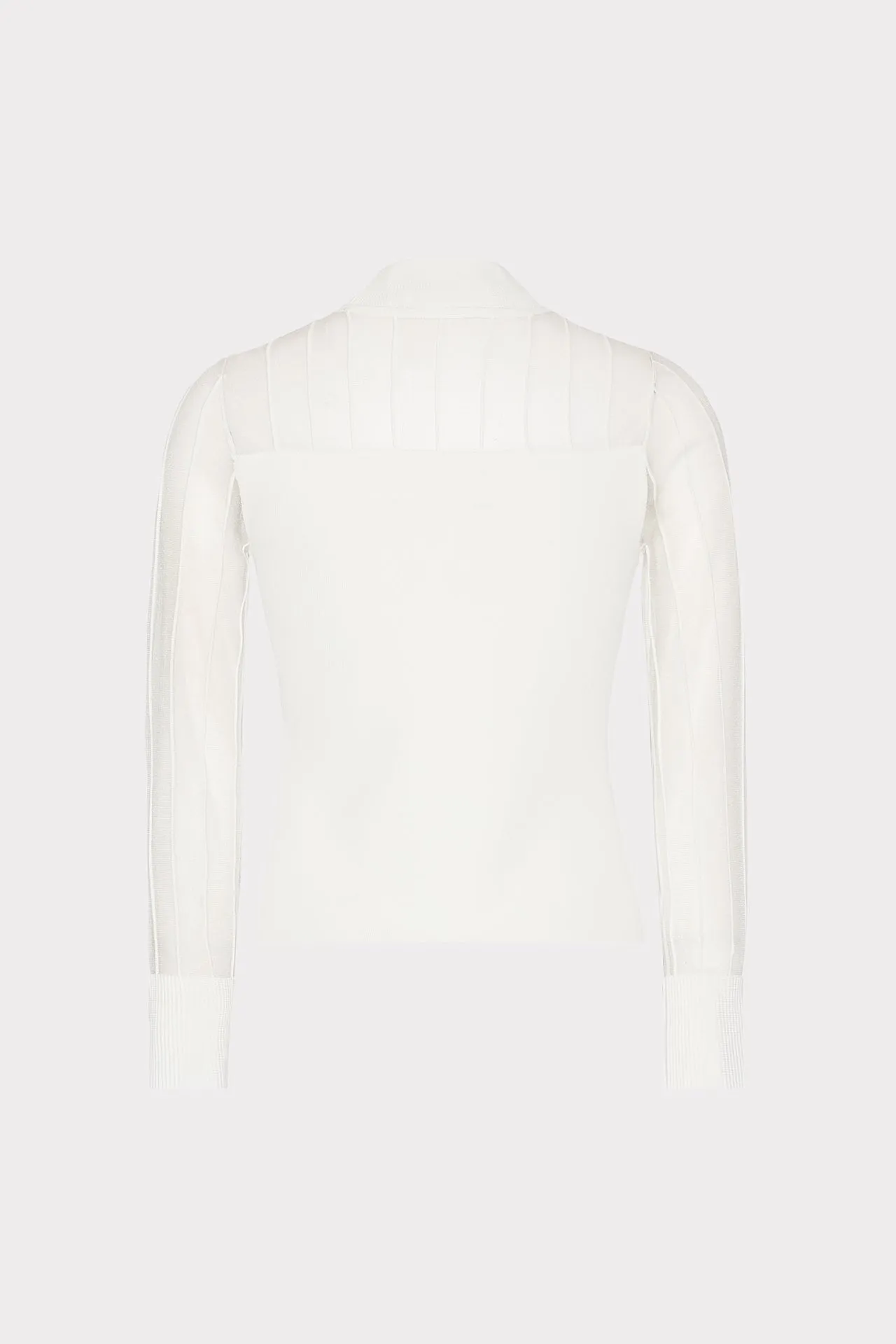 Krissy Sheer Knit Mockneck Top