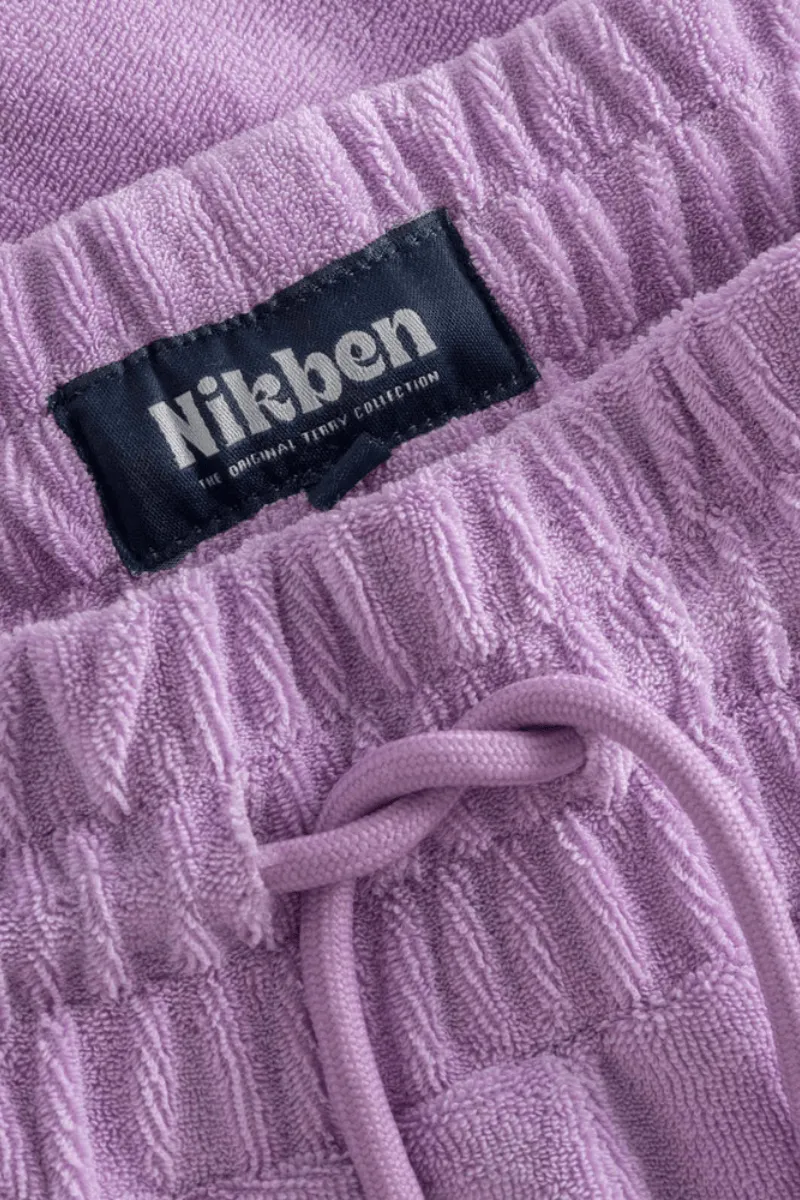 Lavender Terry Low Shorts