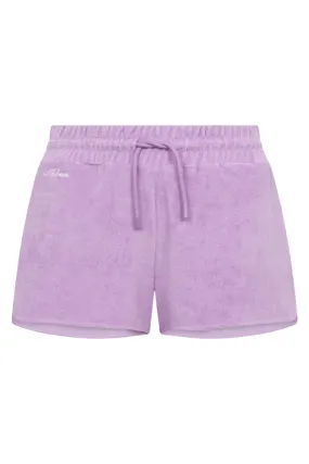 Lavender Terry Low Shorts