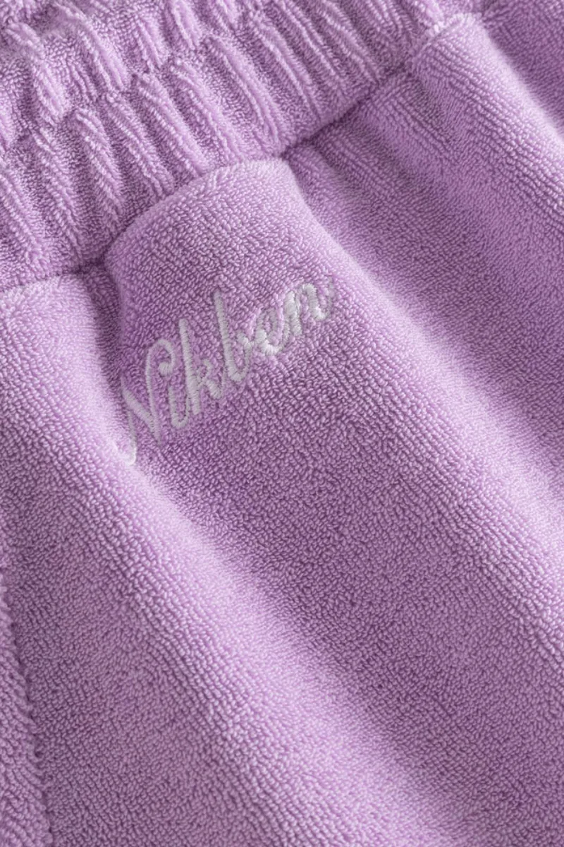 Lavender Terry Low Shorts