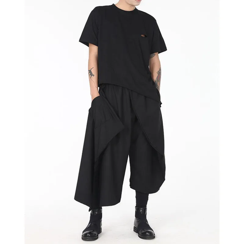 Loose Casual Cropped Pants