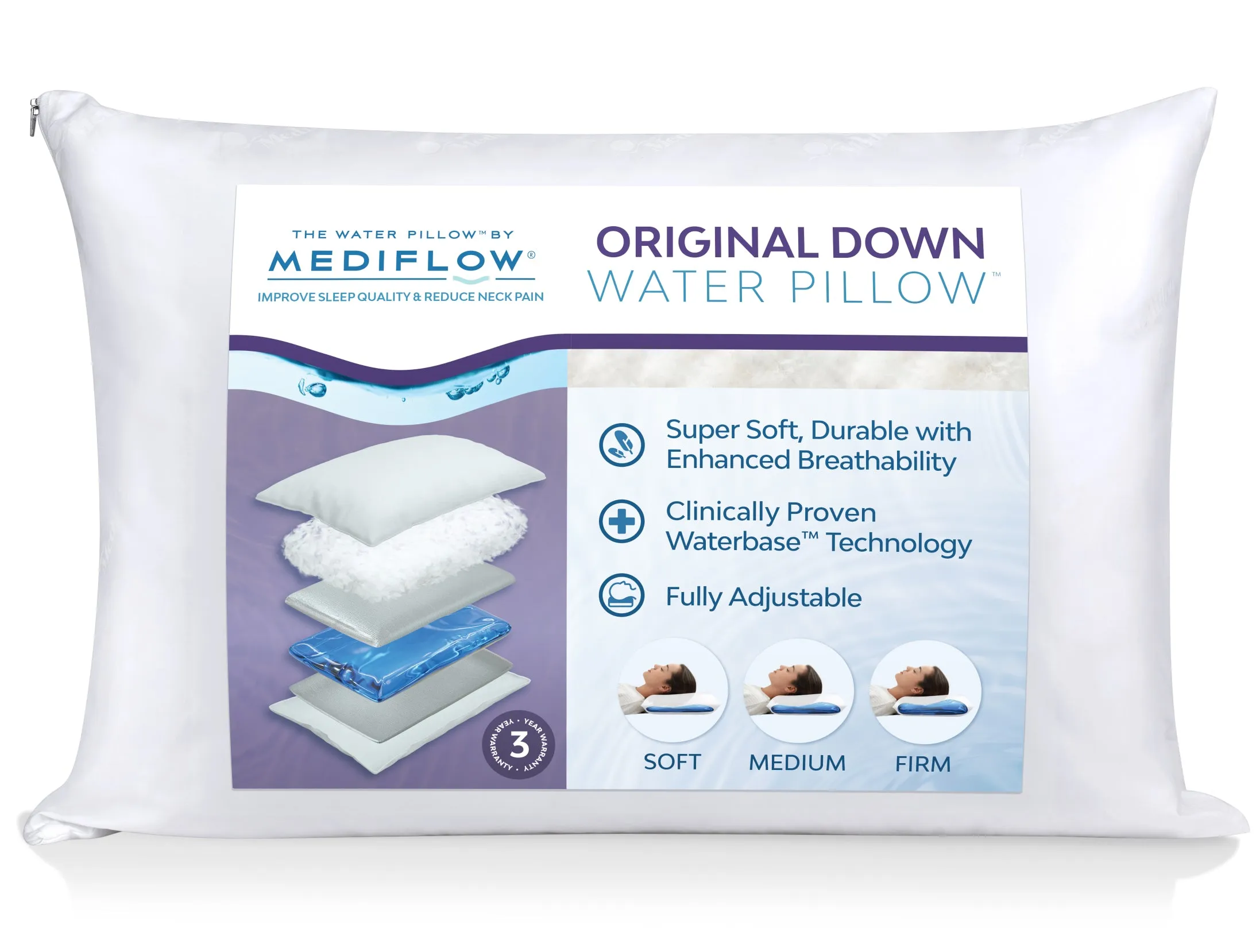 Mediflow Water Pillow - Original Down