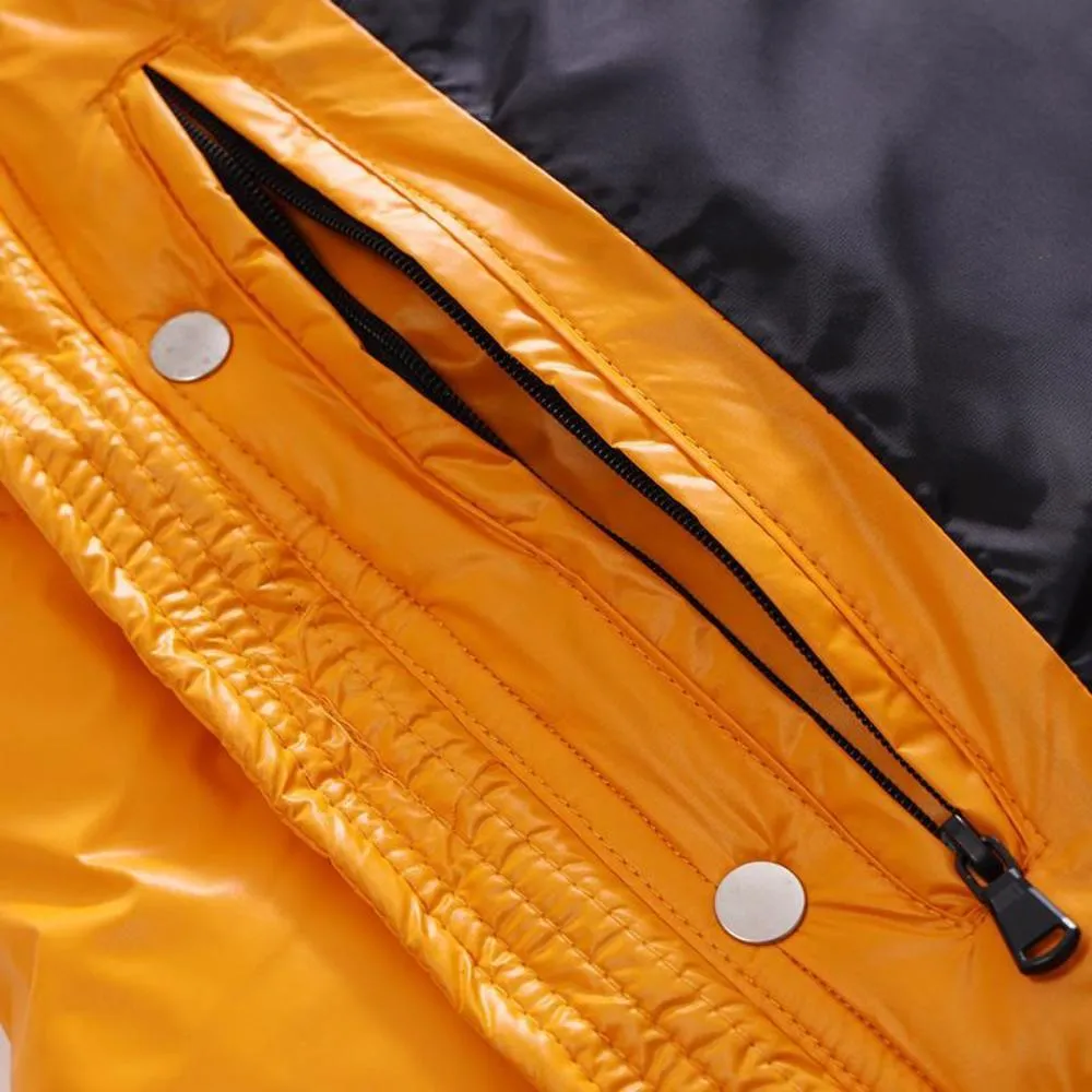 Men's Collision Color Puffer Down Jacket