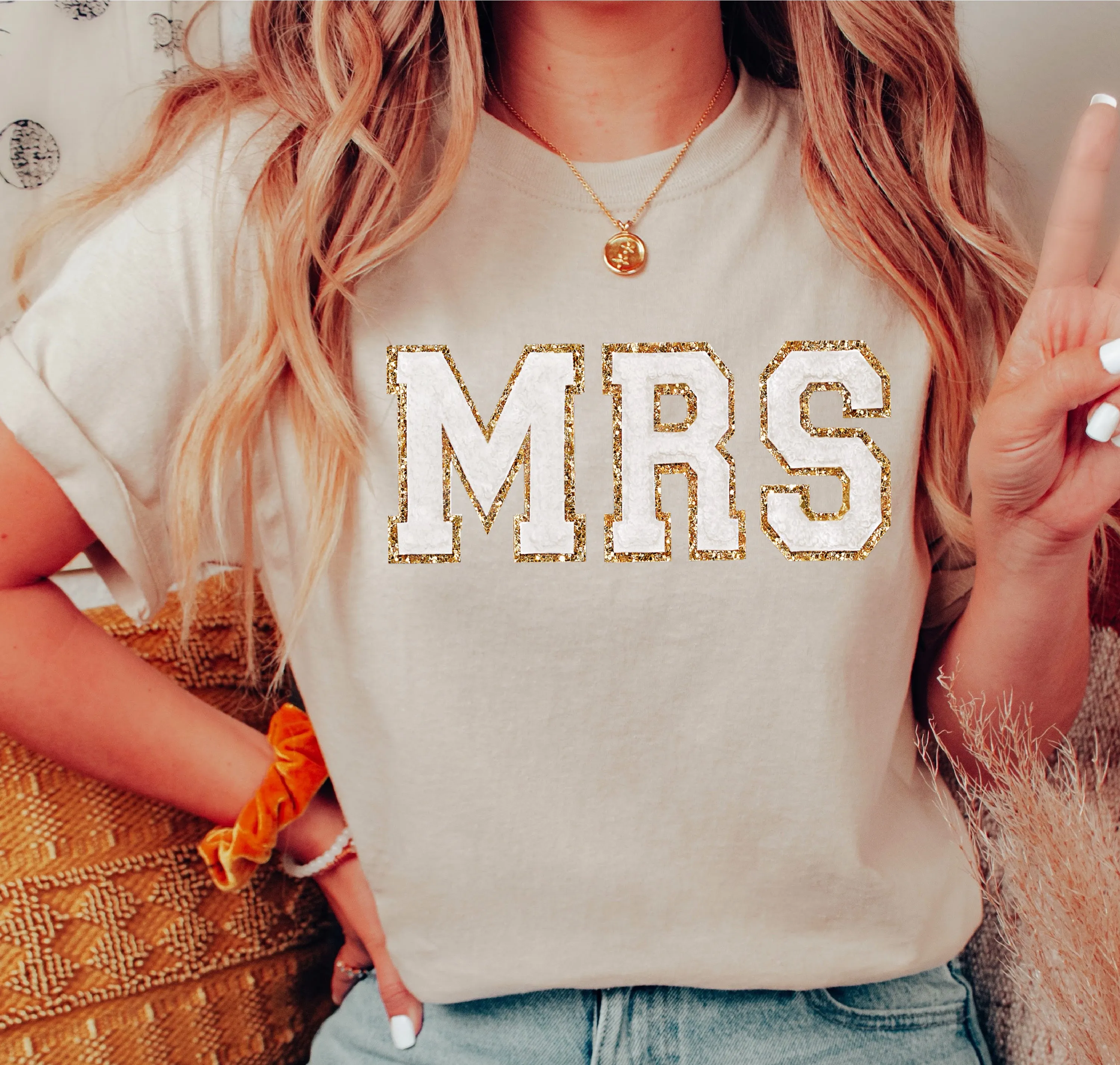 MRS Letter Patch Sweatshirt