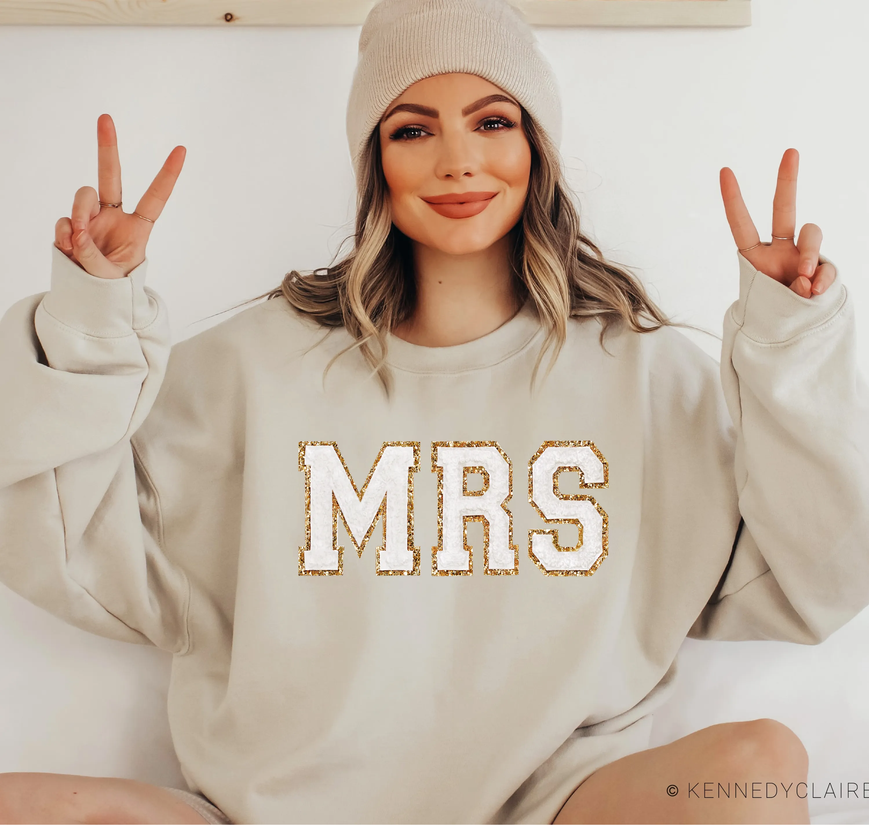 MRS Letter Patch Sweatshirt