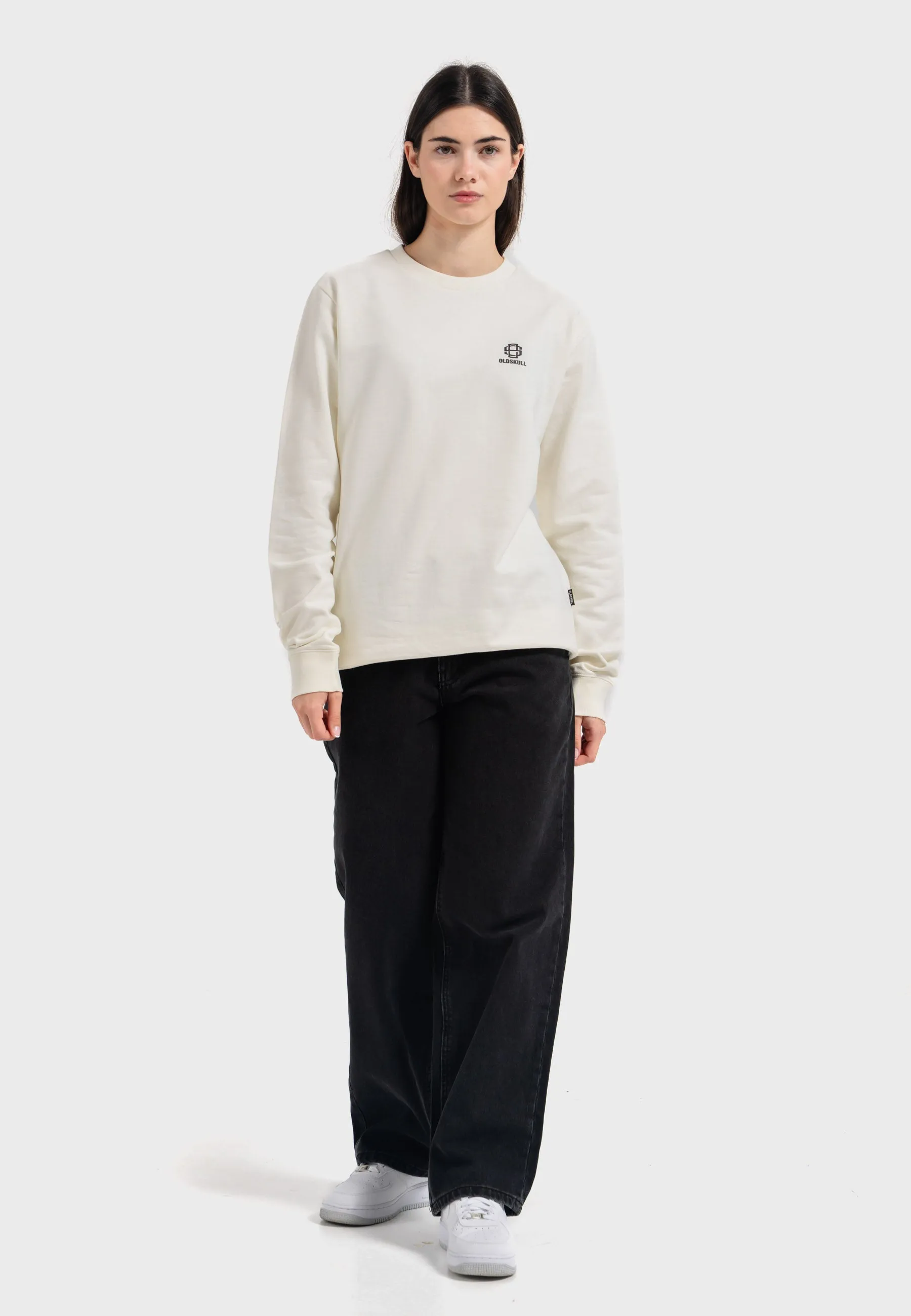 Oldskull Iconic Logo Sweatshirt Off White