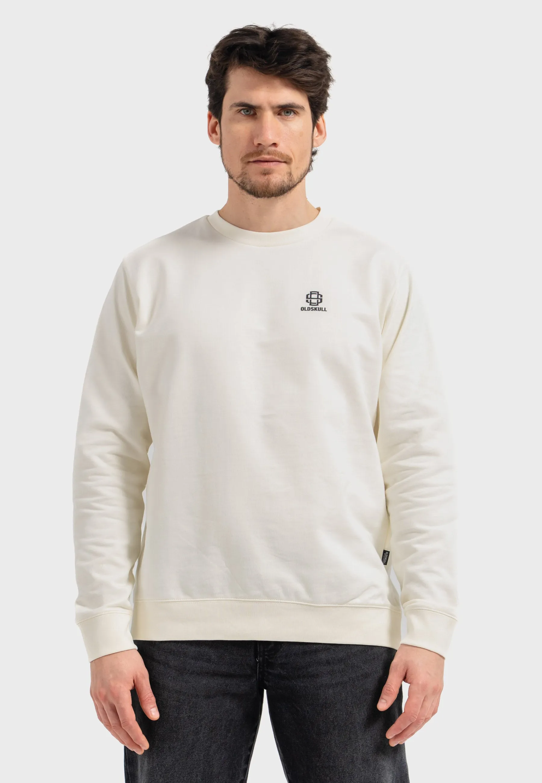 Oldskull Iconic Logo Sweatshirt Off White