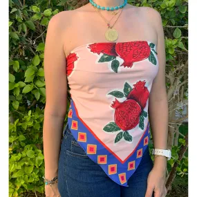 Pomegranate Wrap Scarf Top / Headband