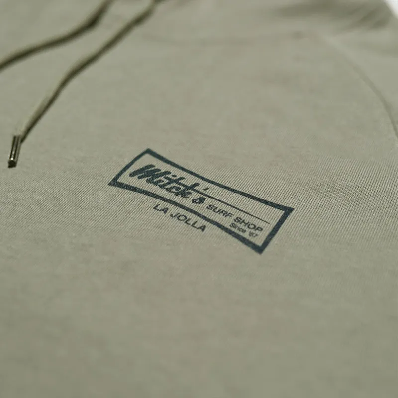 Premium Respect Hooded Sweatshirt with Mitchs Surf Shop Logo – Comfortable & Stylish Beachwear